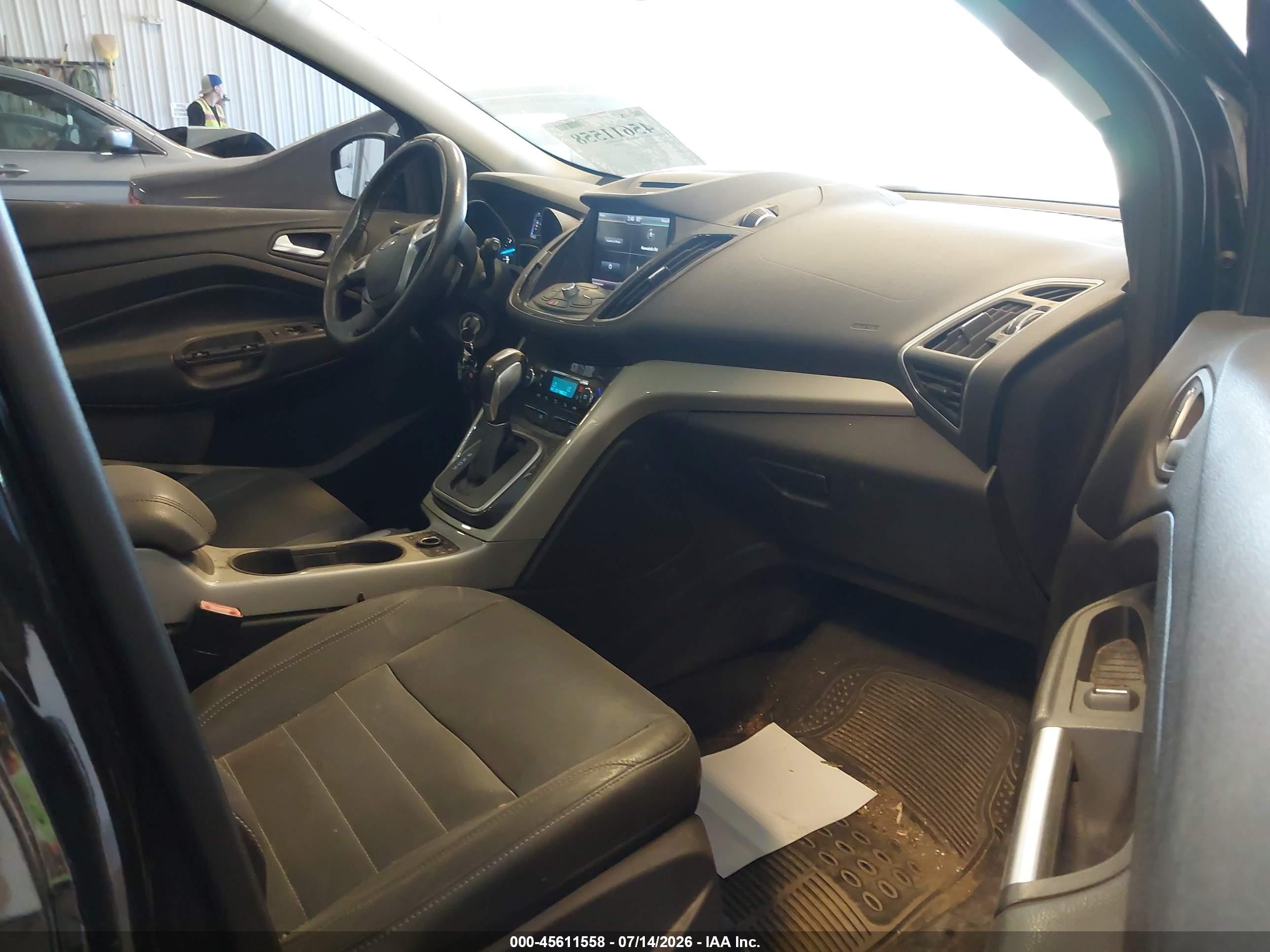 2013 Ford Escape Sel Black vin: 1FMCU0H95DUA68843