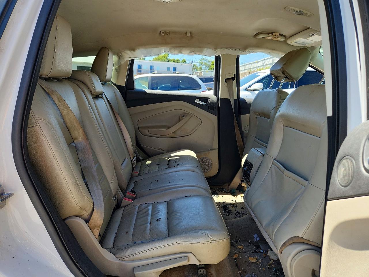 2013 Ford Escape Sel White vin: 1FMCU0H95DUB07379