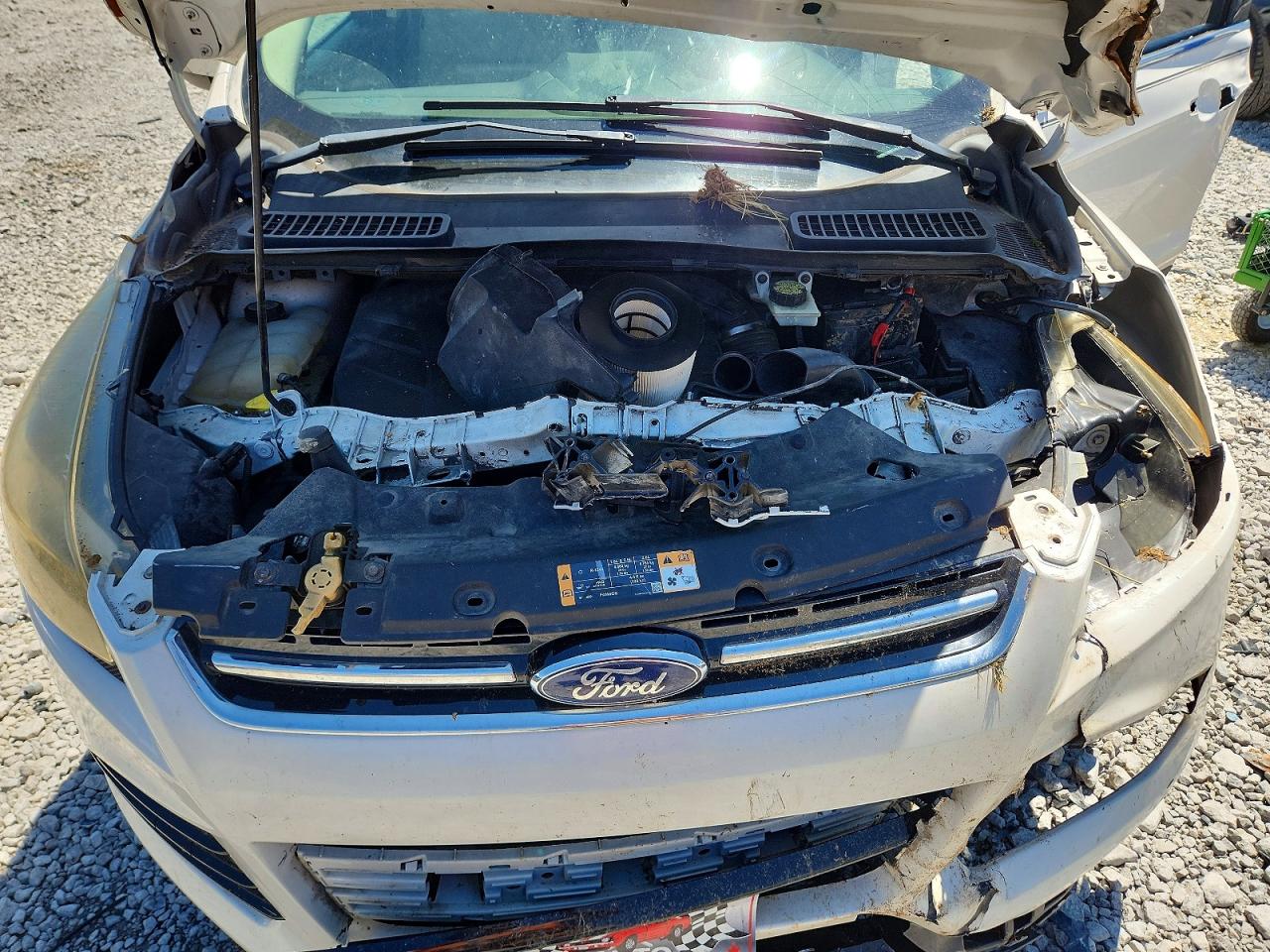 2013 Ford Escape Sel White vin: 1FMCU0H95DUB07379