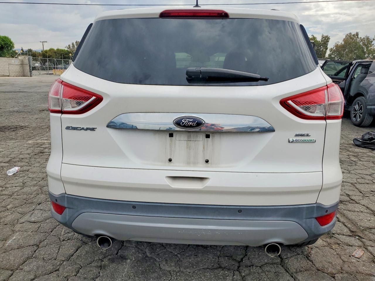 2013 Ford Escape Sel White vin: 1FMCU0H95DUB98590