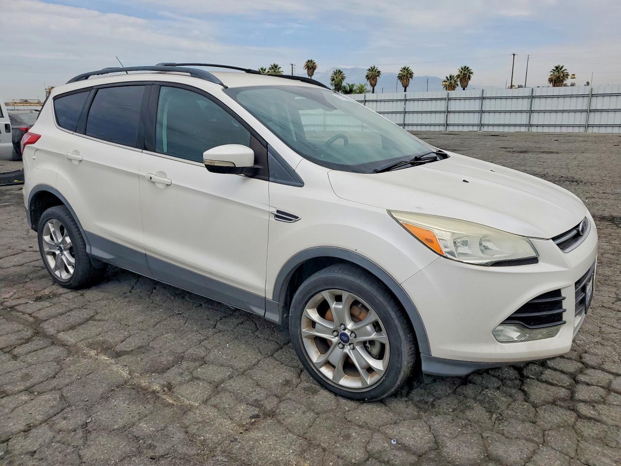 2013 Ford Escape Sel White vin: 1FMCU0H95DUB98590