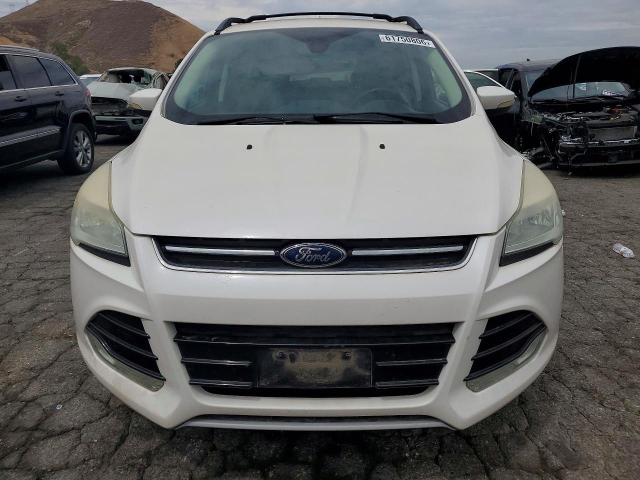 2013 Ford Escape Sel White vin: 1FMCU0H95DUB98590