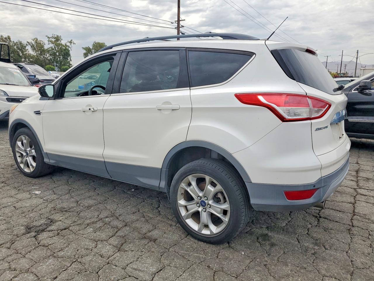 2013 Ford Escape Sel White vin: 1FMCU0H95DUB98590