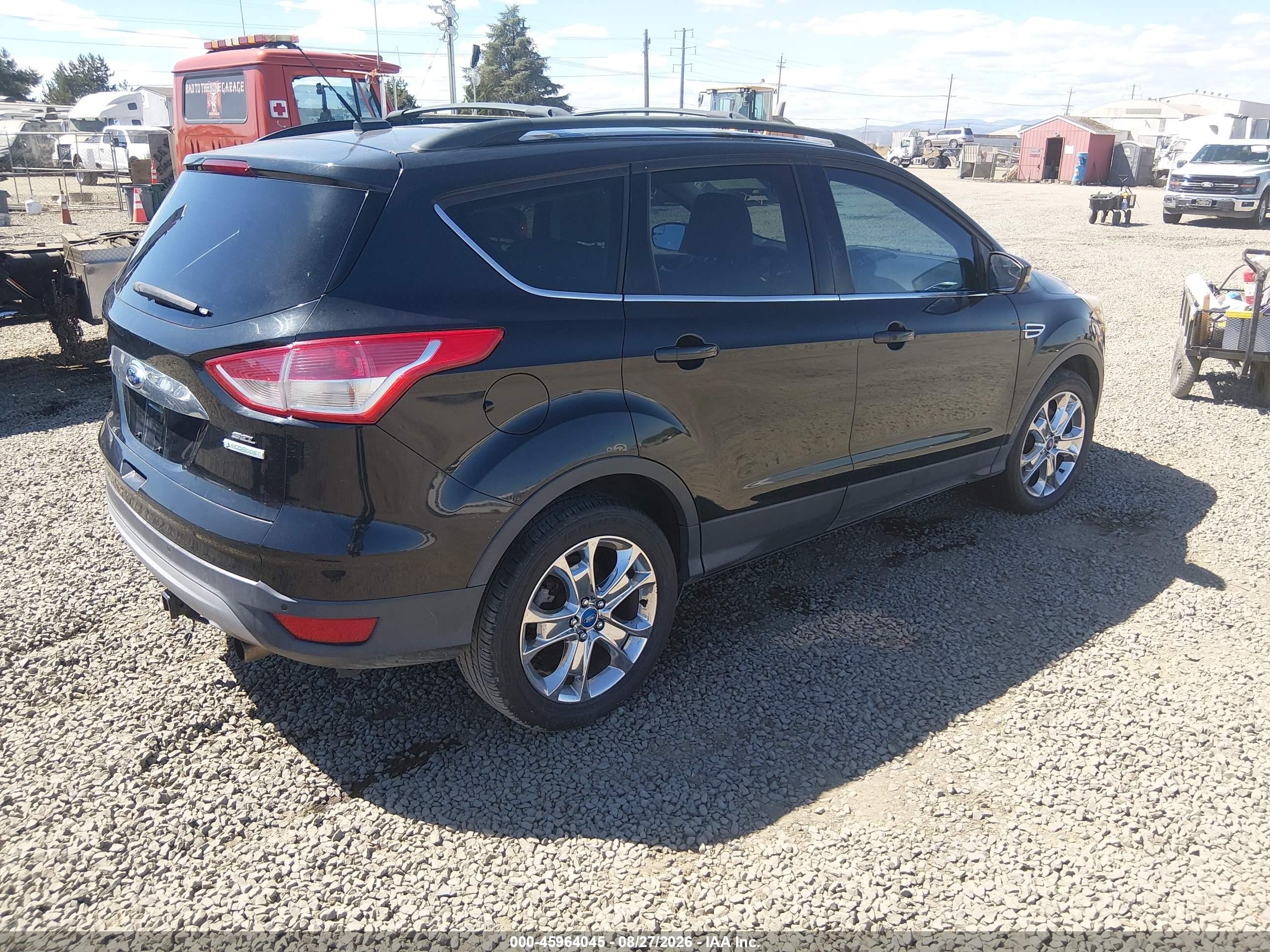 2013 Ford Escape Sel Black vin: 1FMCU0H95DUC36027