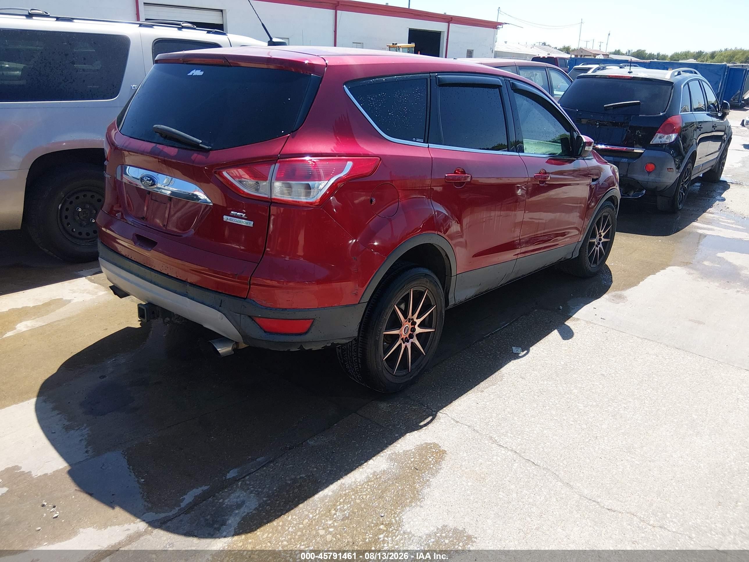 2013 Ford Escape Sel Maroon vin: 1FMCU0H95DUD46317