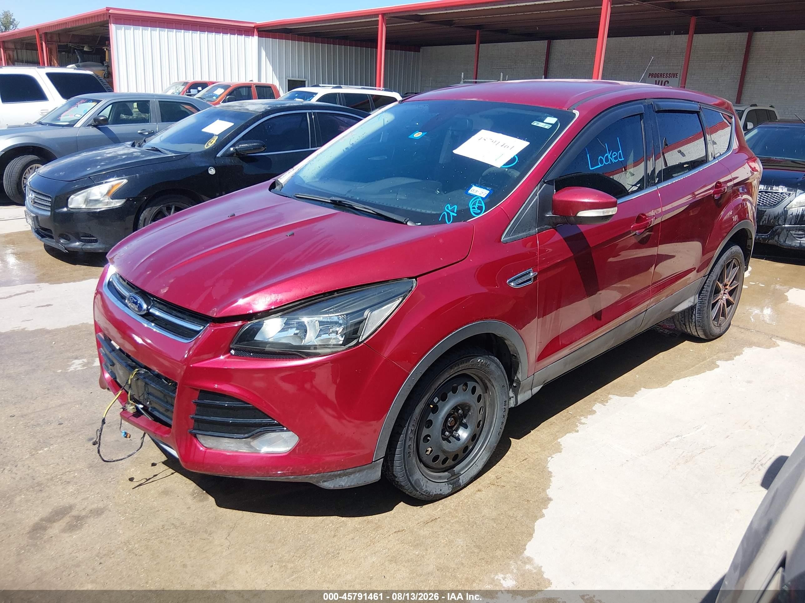 2013 Ford Escape Sel Maroon vin: 1FMCU0H95DUD46317