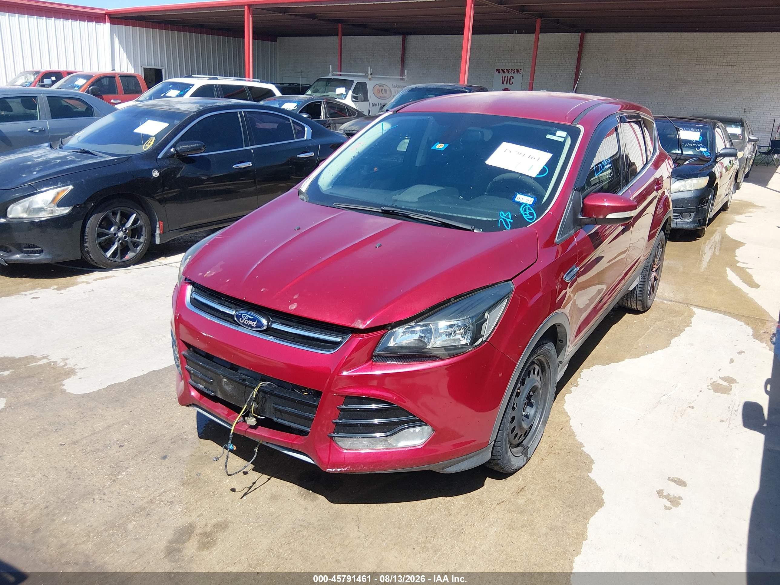 2013 Ford Escape Sel Maroon vin: 1FMCU0H95DUD46317