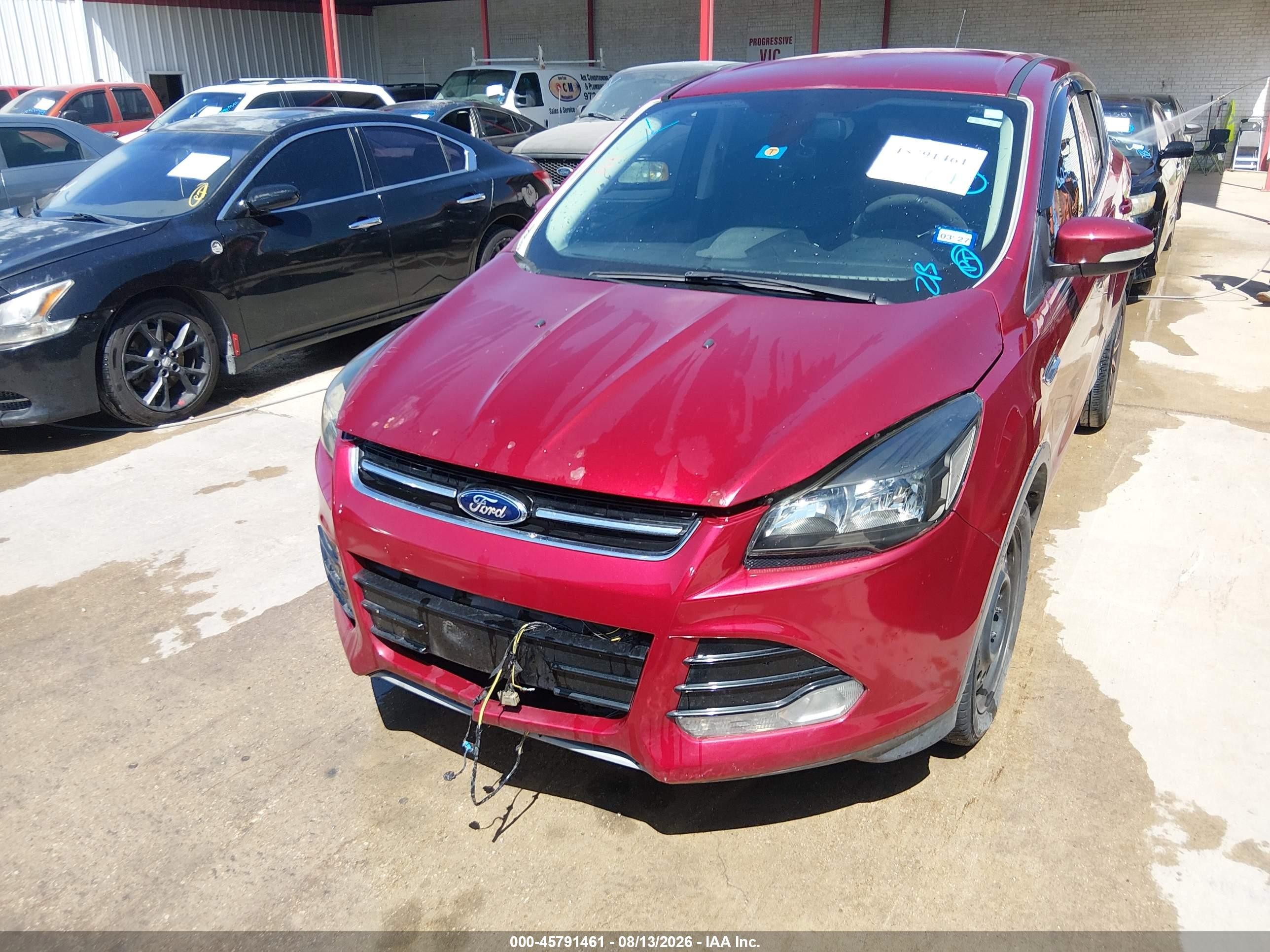 2013 Ford Escape Sel Maroon vin: 1FMCU0H95DUD46317