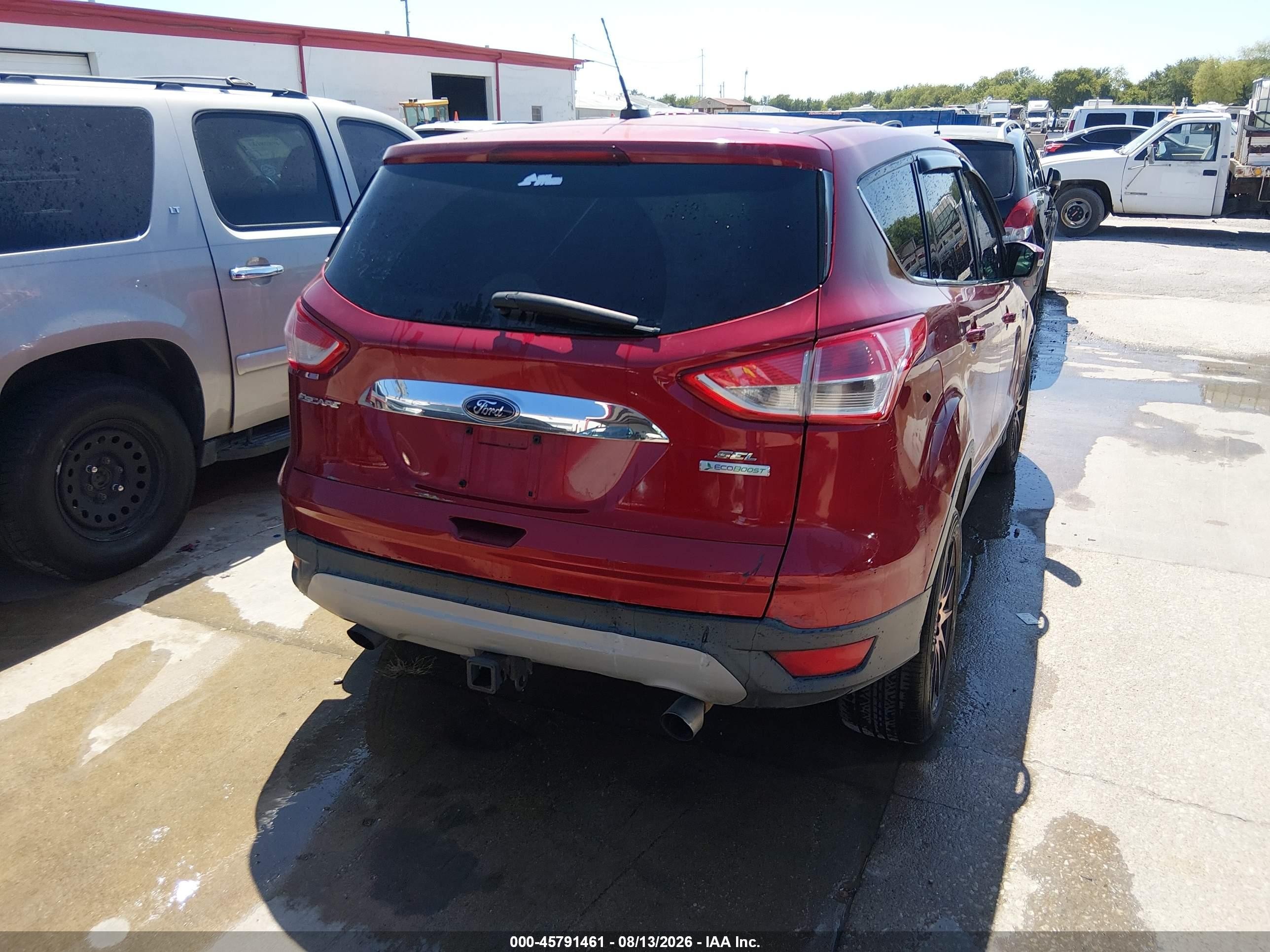 2013 Ford Escape Sel Maroon vin: 1FMCU0H95DUD46317