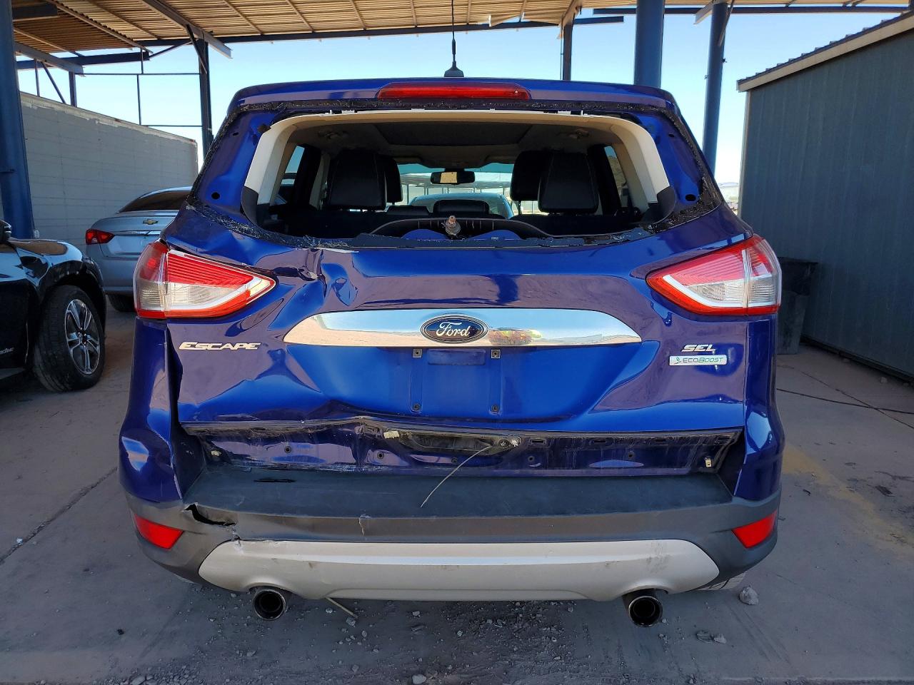 2013 Ford Escape Sel Blue vin: 1FMCU0H97DUA17652