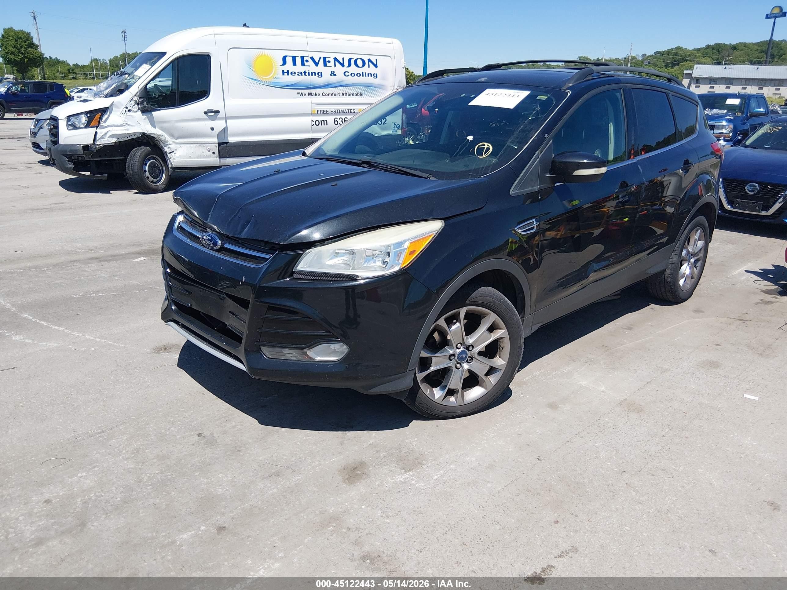 2013 Ford Escape Sel Black vin: 1FMCU0H97DUA31583