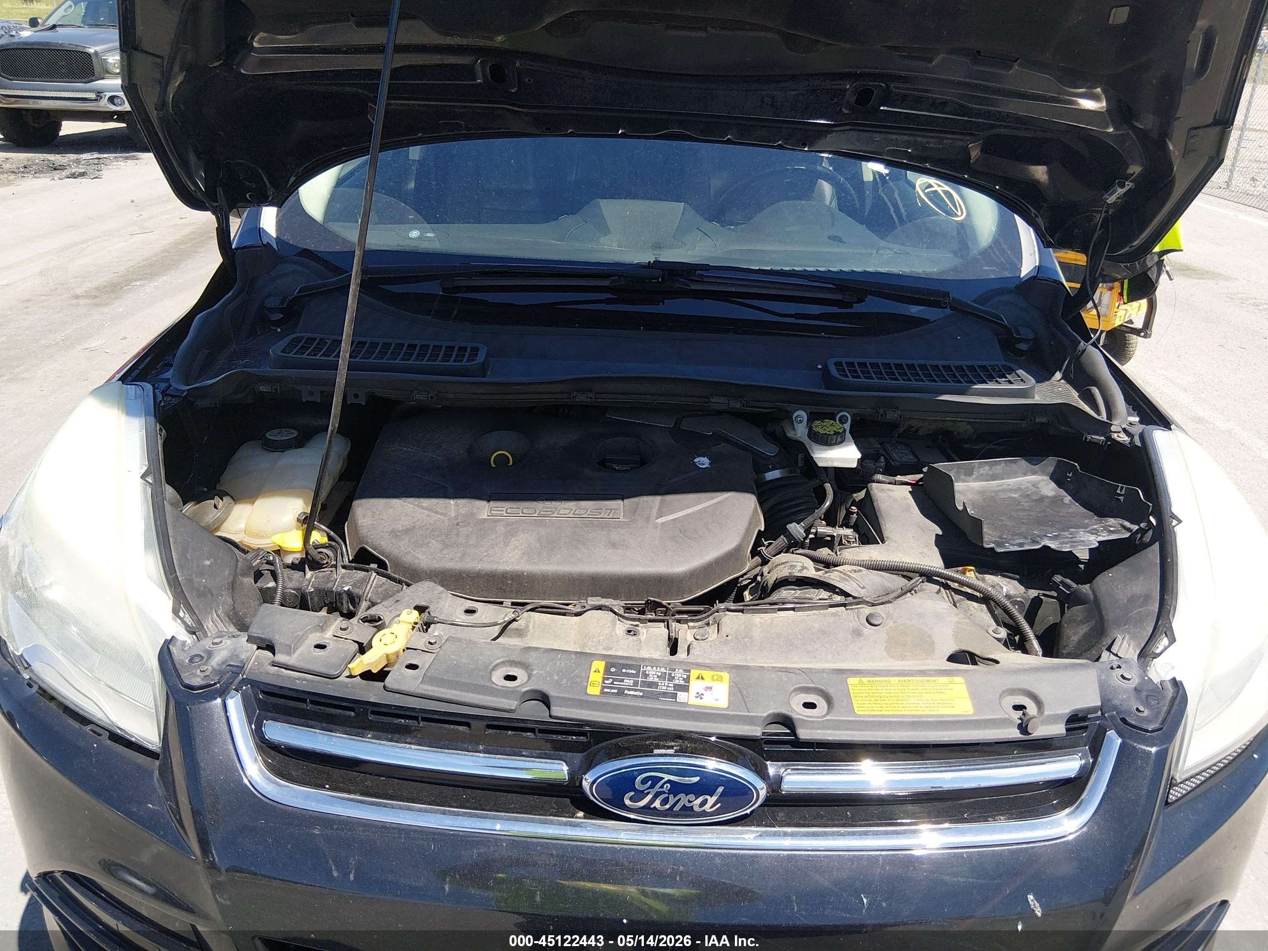 2013 Ford Escape Sel Black vin: 1FMCU0H97DUA31583