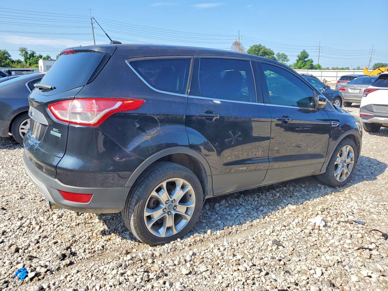 2013 Ford Escape Sel Black vin: 1FMCU0H97DUA53986