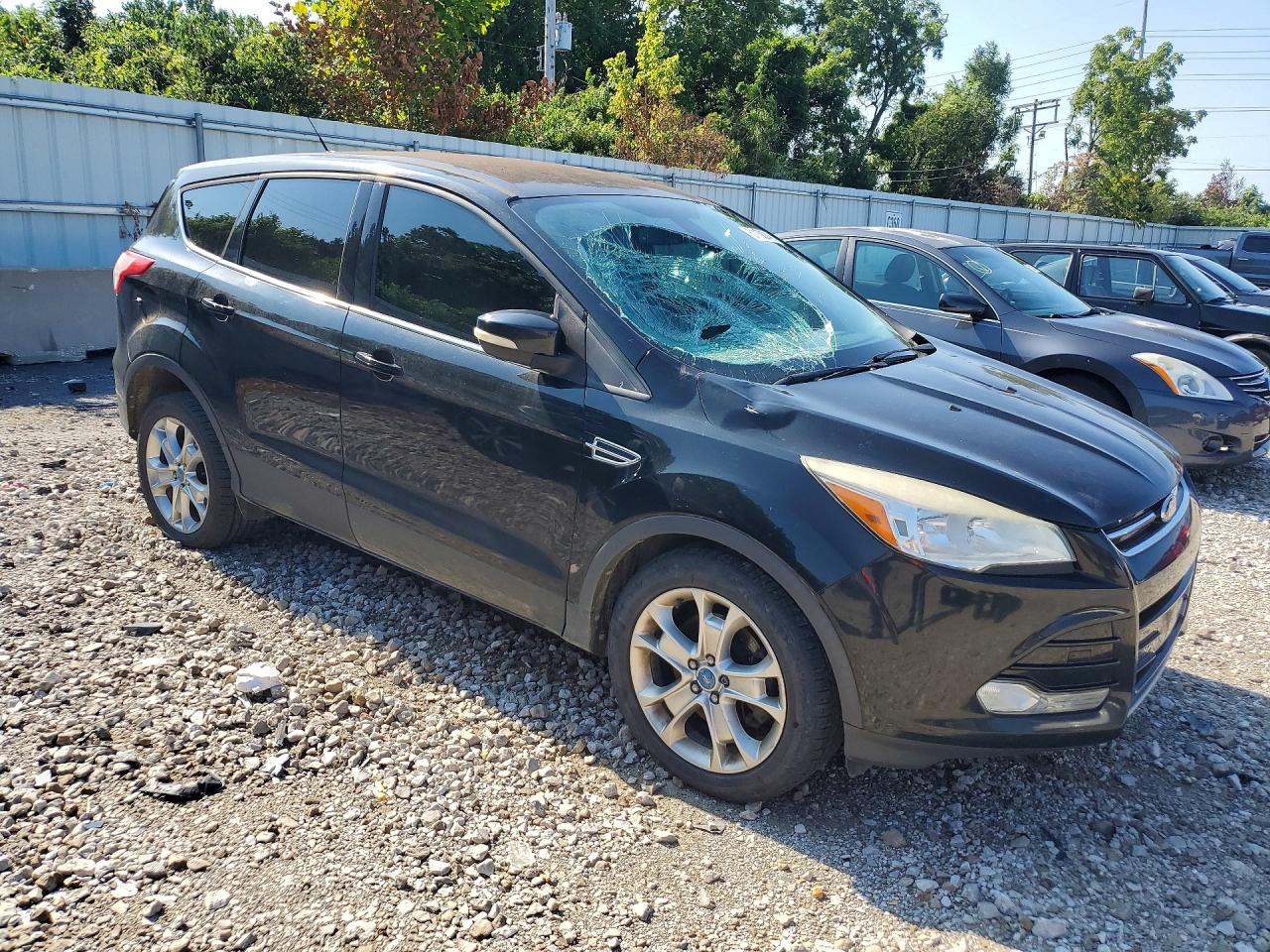 2013 Ford Escape Sel Black vin: 1FMCU0H97DUA53986