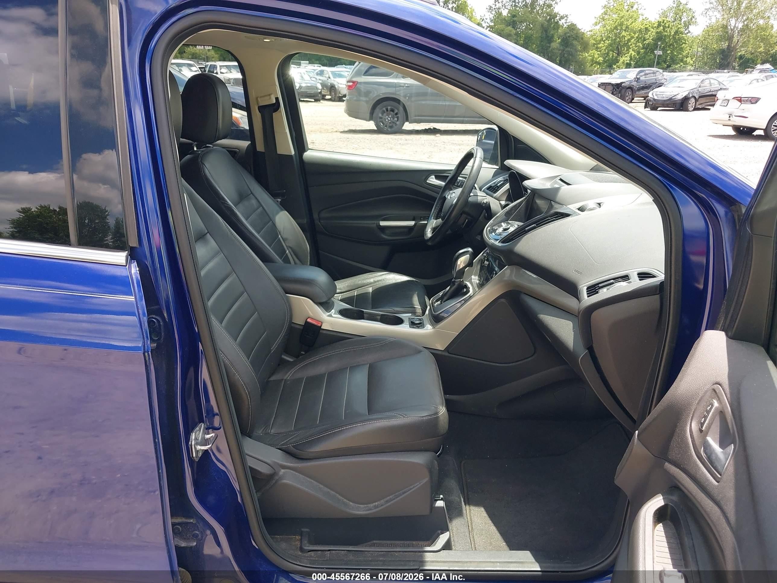 2013 Ford Escape Sel Синий vin: 1FMCU0H97DUB05729
