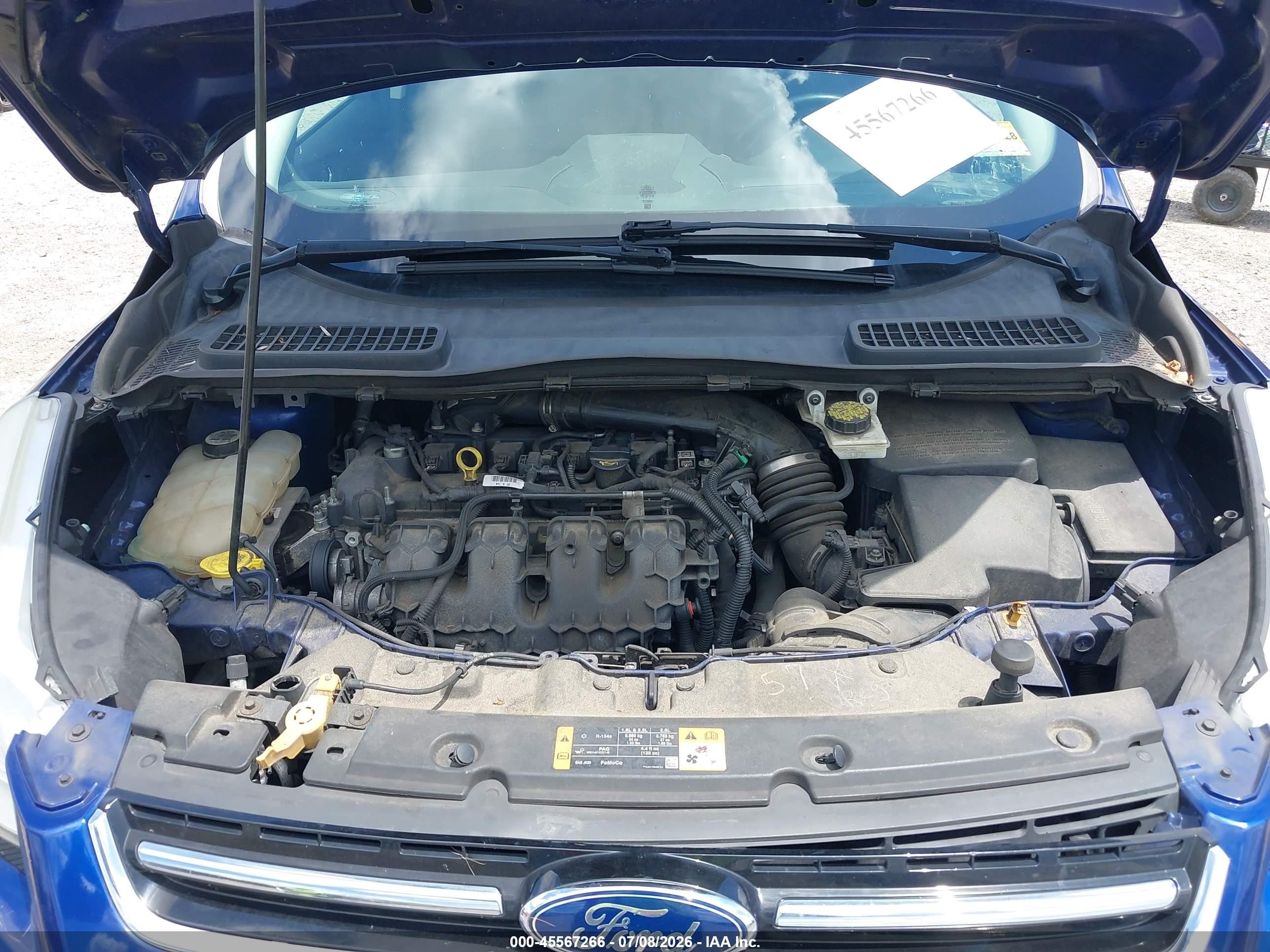 2013 Ford Escape Sel Синий vin: 1FMCU0H97DUB05729