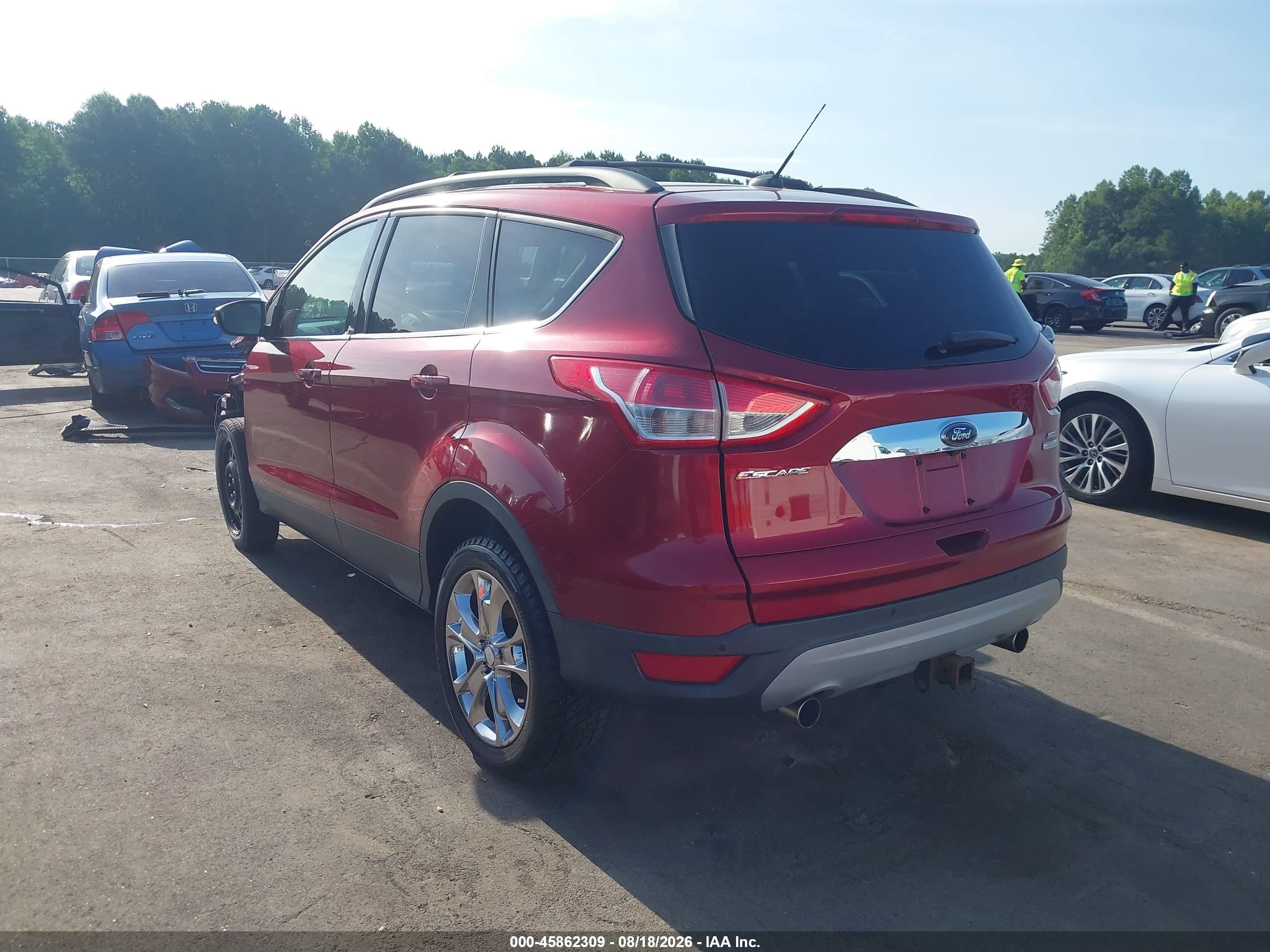 2013 Ford Escape Sel Темно-бордовый vin: 1FMCU0H97DUB06010