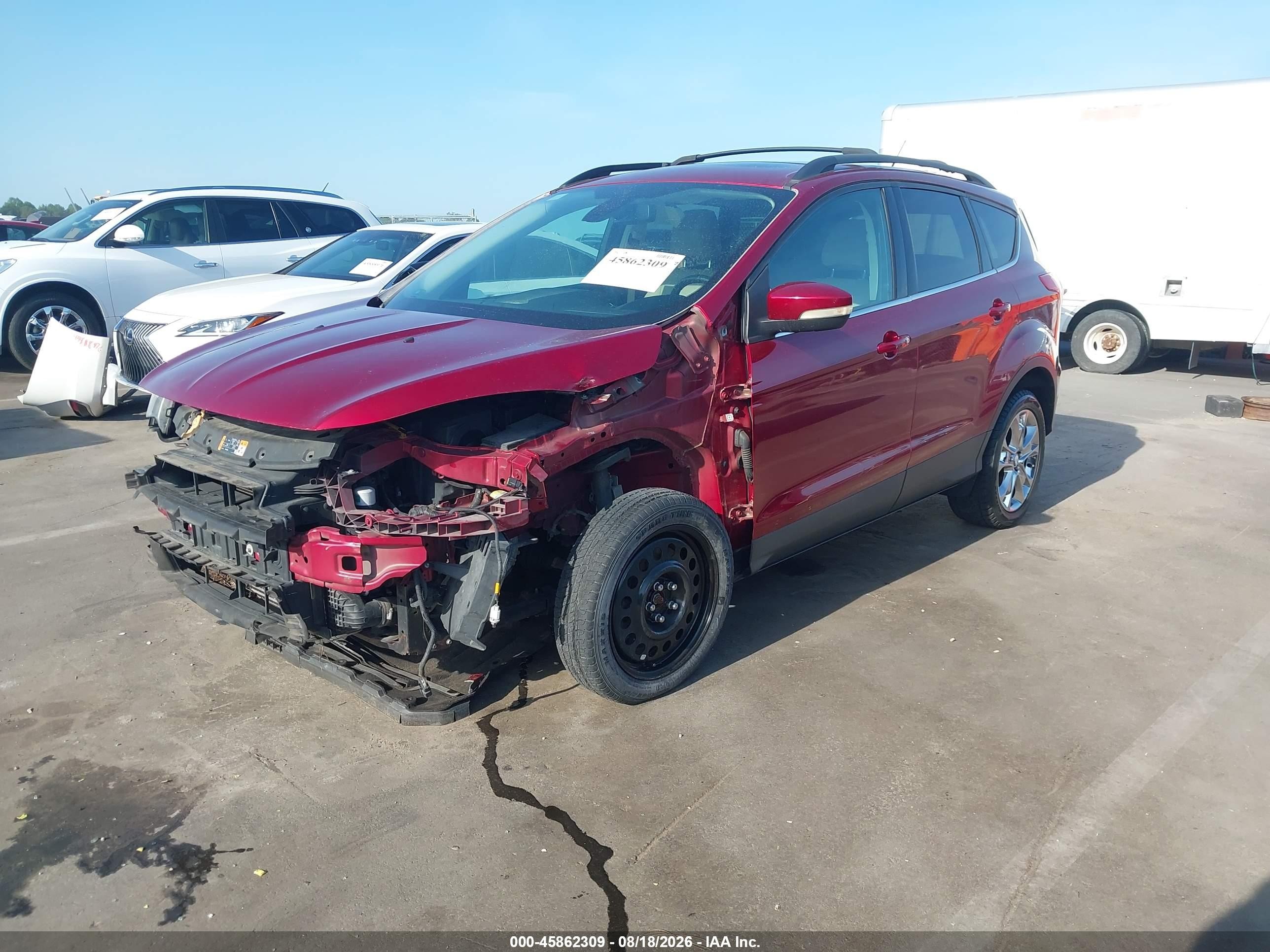2013 Ford Escape Sel Темно-бордовый vin: 1FMCU0H97DUB06010