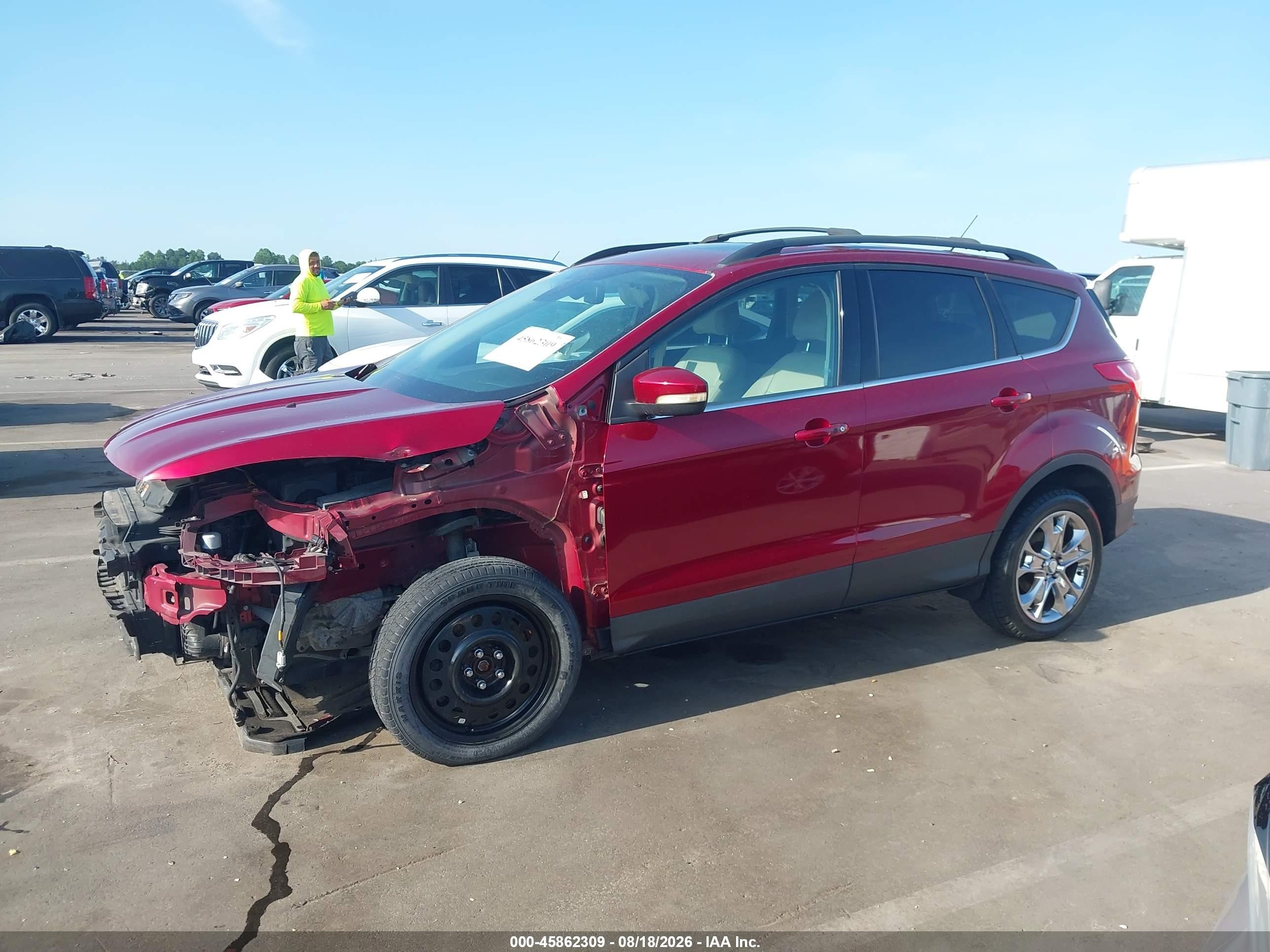 2013 Ford Escape Sel Темно-бордовый vin: 1FMCU0H97DUB06010