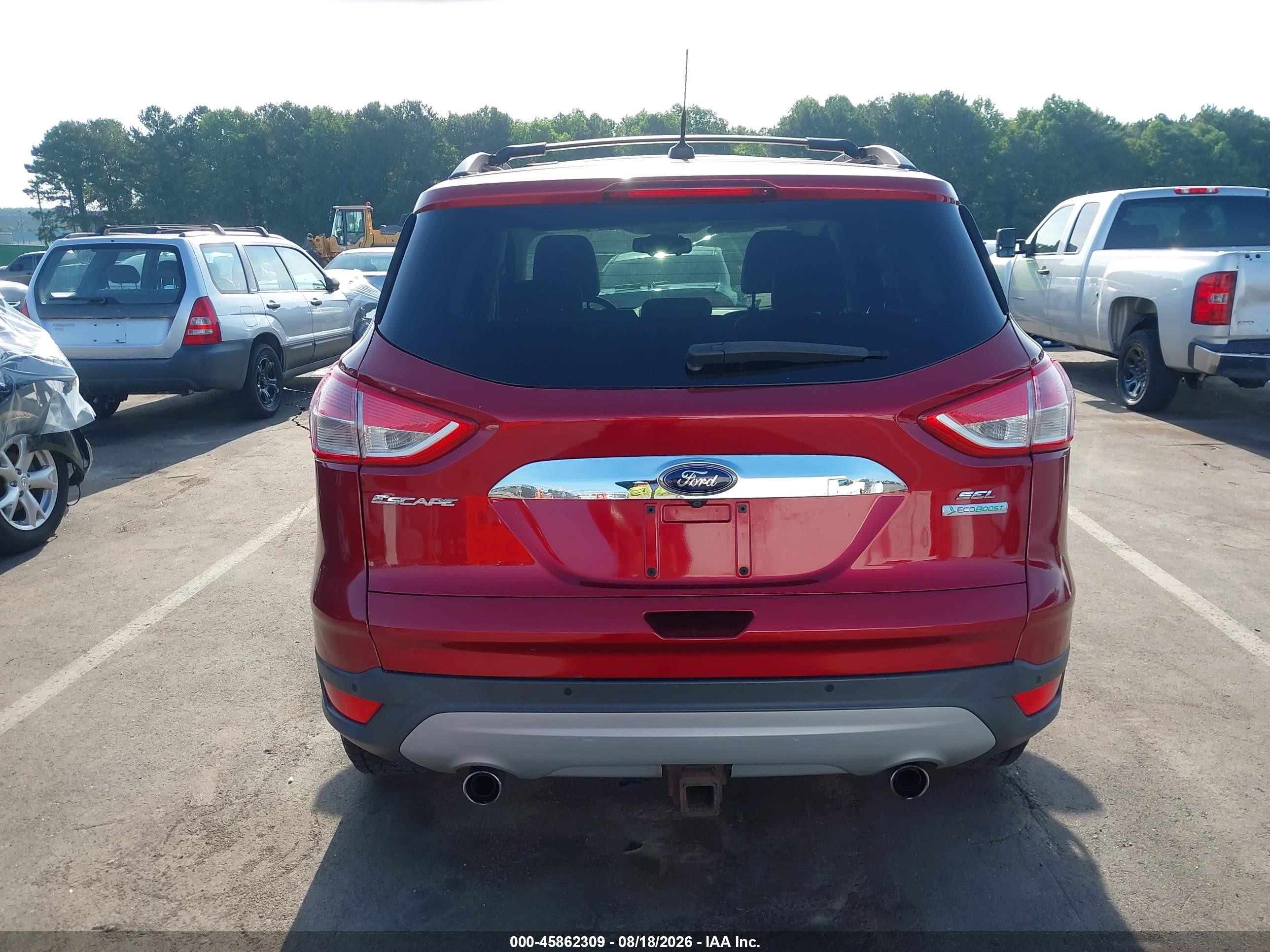 2013 Ford Escape Sel Темно-бордовый vin: 1FMCU0H97DUB06010