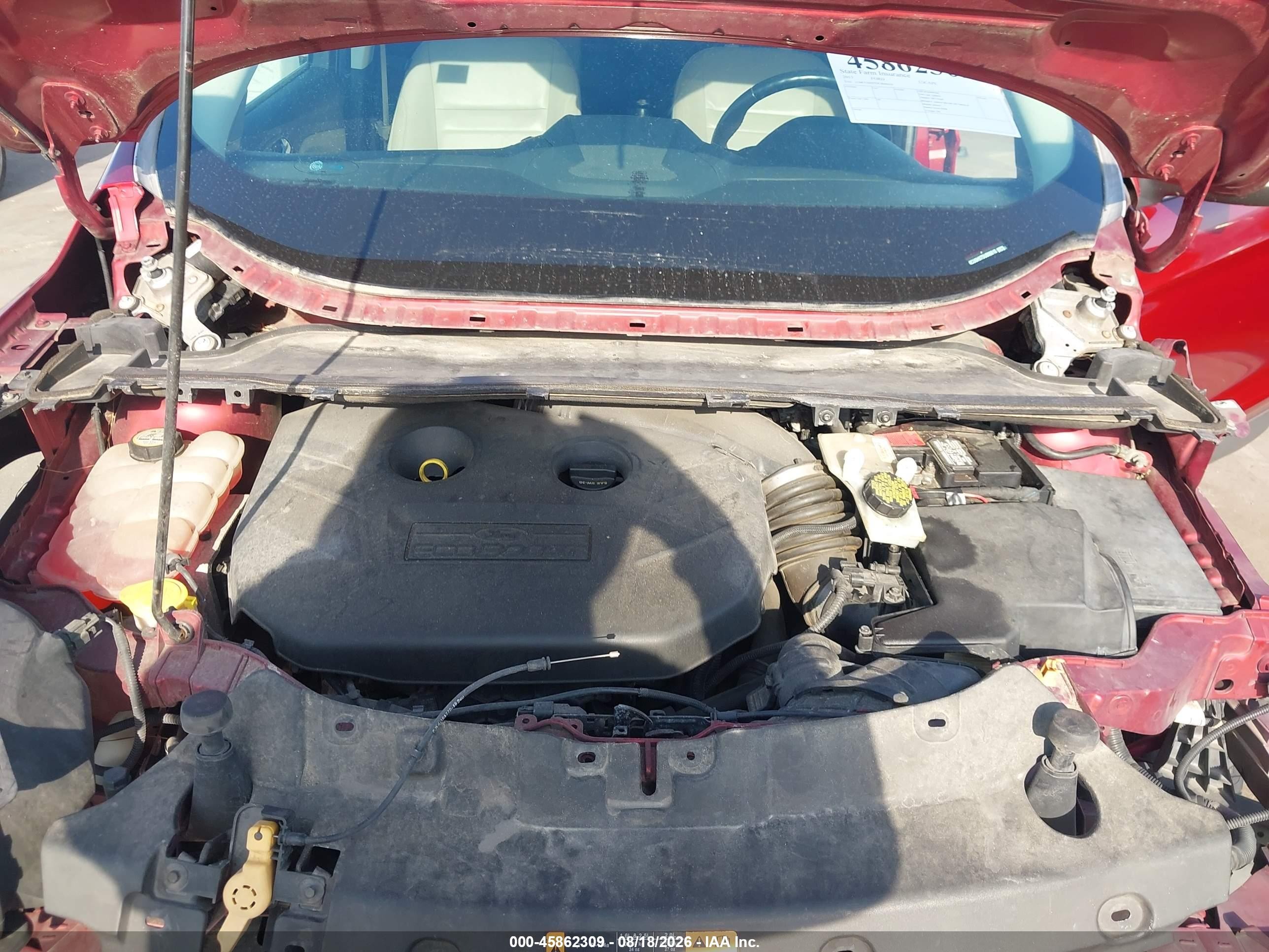 2013 Ford Escape Sel Темно-бордовый vin: 1FMCU0H97DUB06010