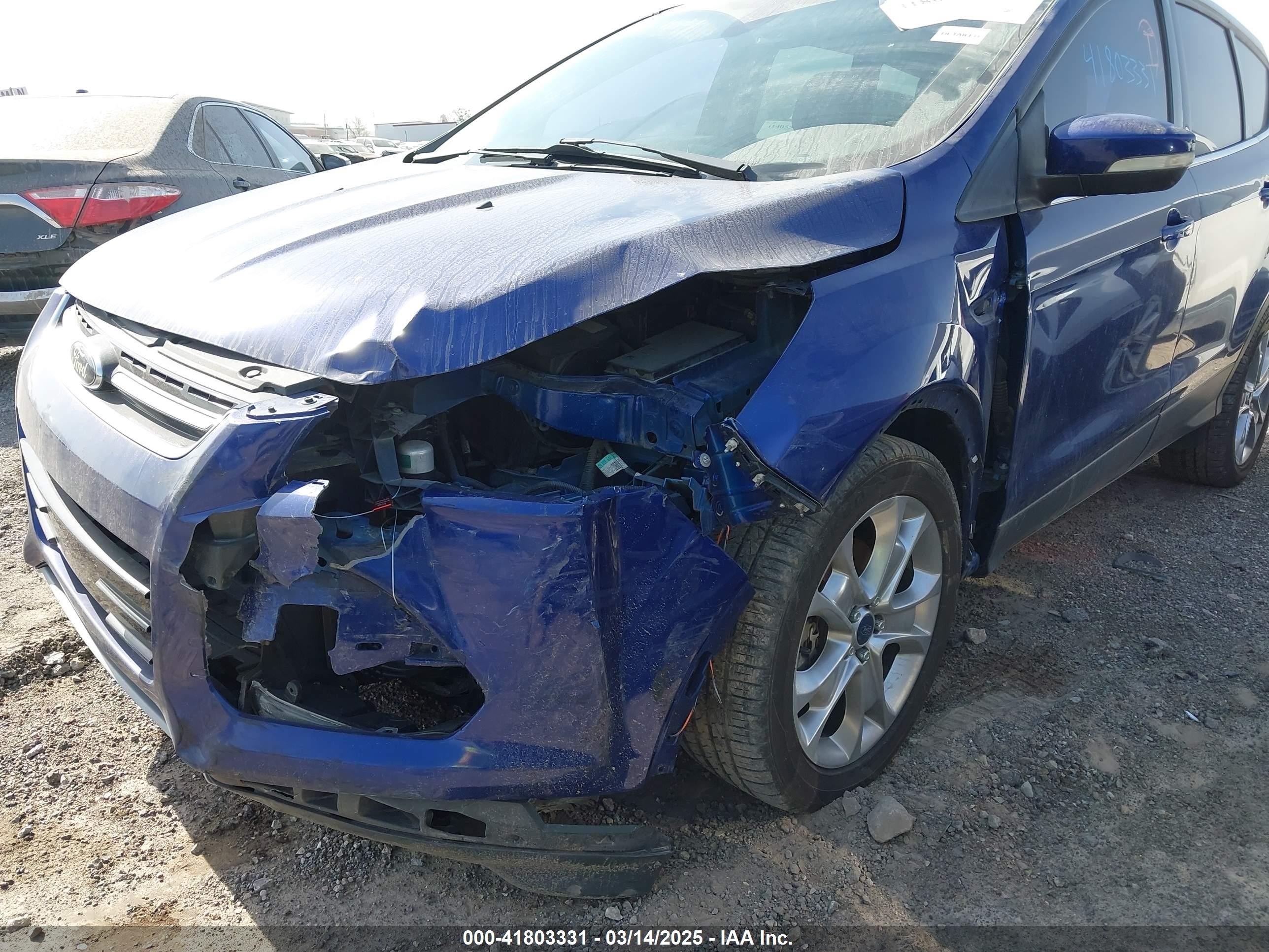 2013 Ford Escape Sel Blue vin: 1FMCU0H97DUC47112