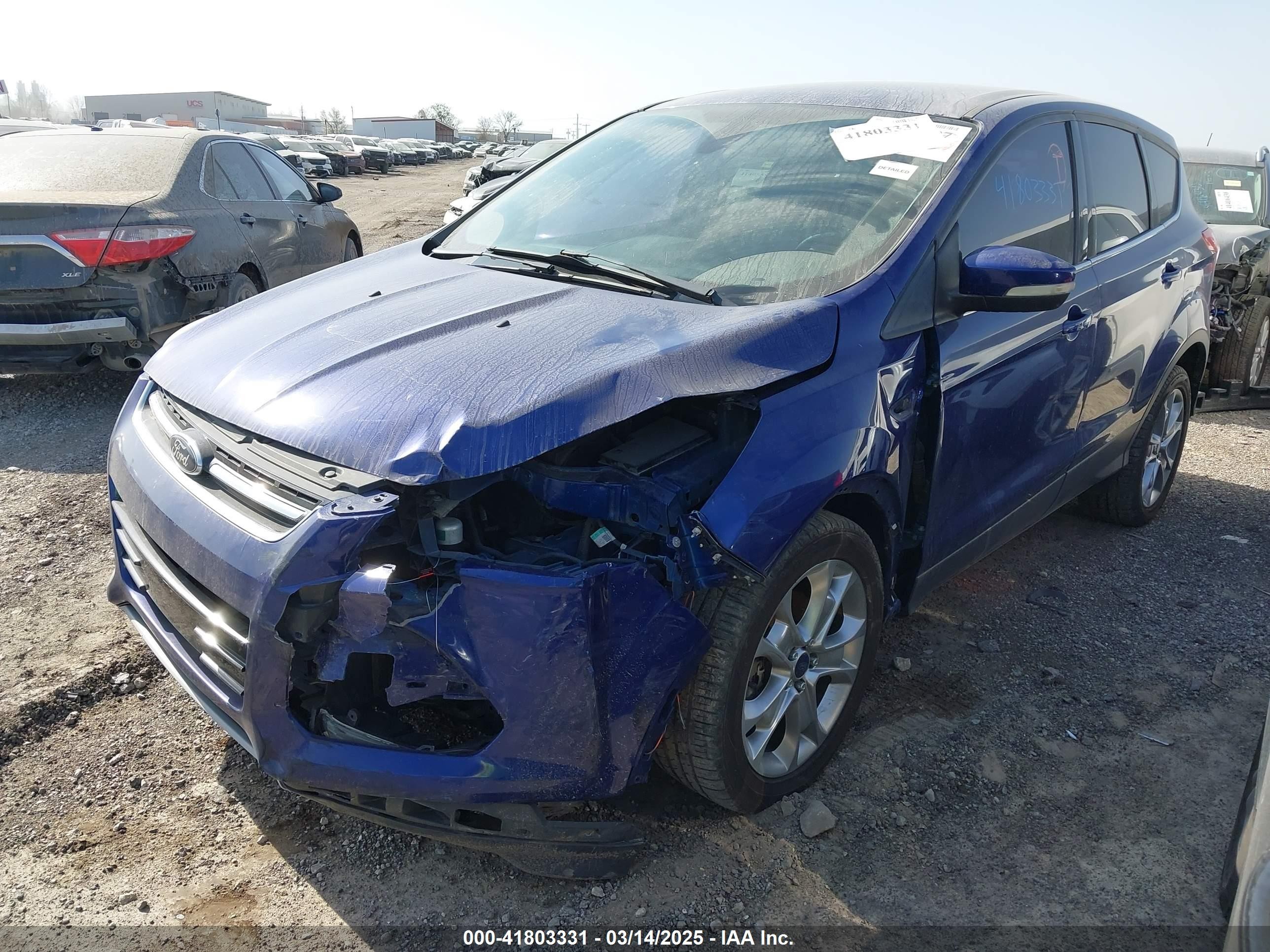 2013 Ford Escape Sel Blue vin: 1FMCU0H97DUC47112