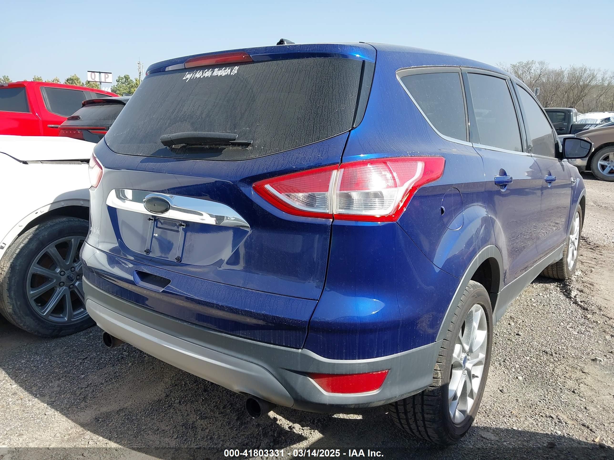 2013 Ford Escape Sel Blue vin: 1FMCU0H97DUC47112