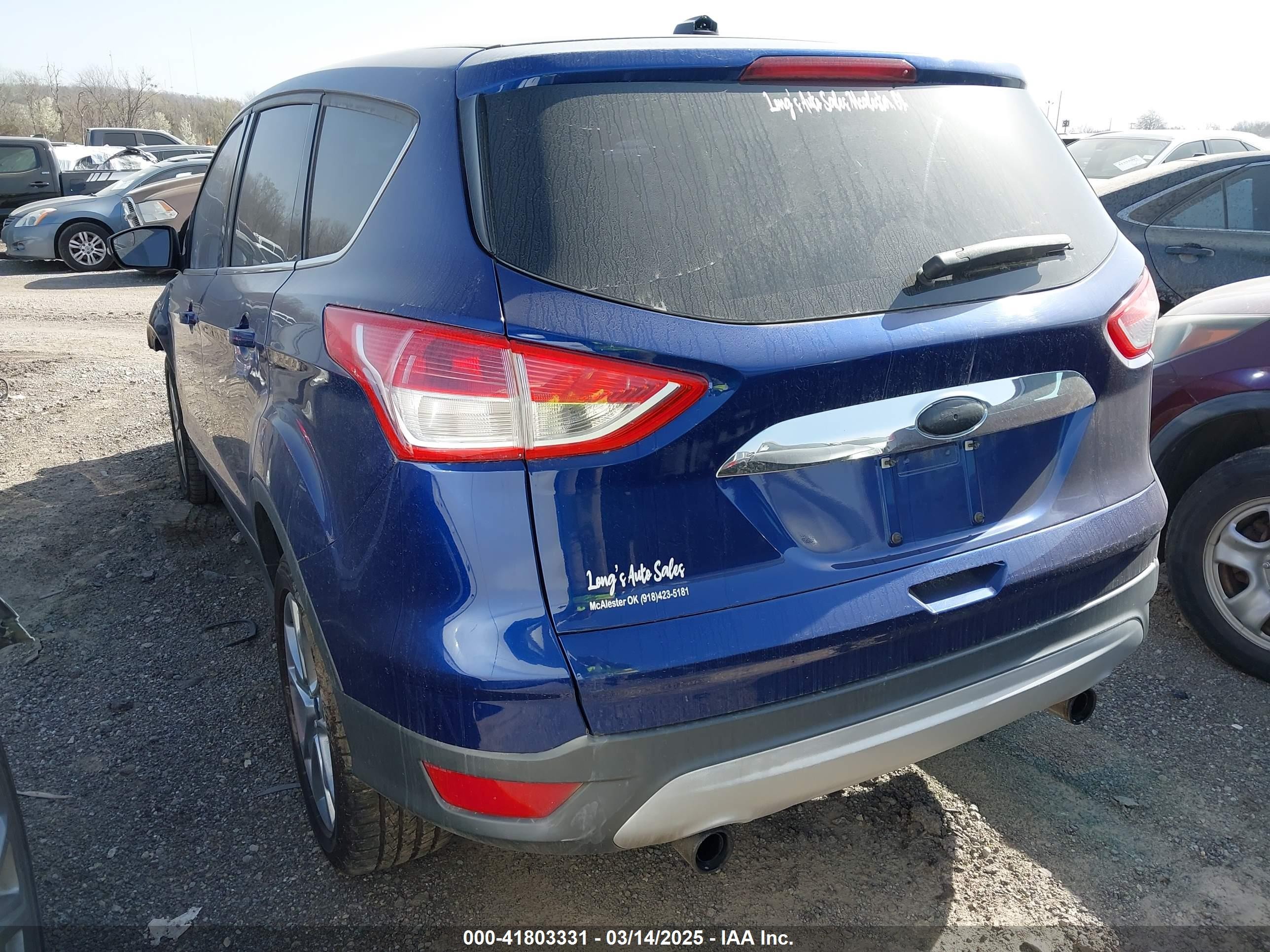 2013 Ford Escape Sel Blue vin: 1FMCU0H97DUC47112