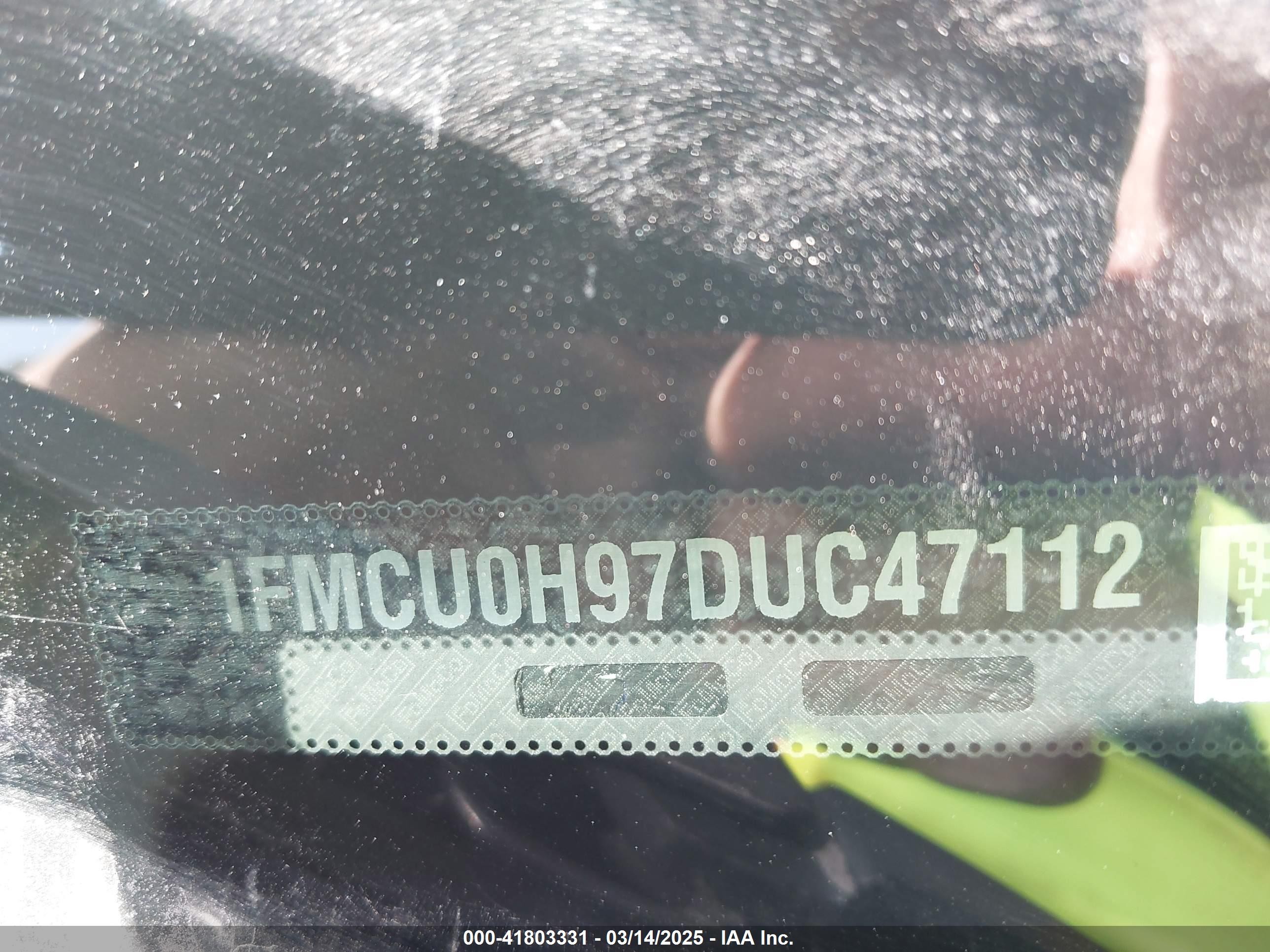 2013 Ford Escape Sel Blue vin: 1FMCU0H97DUC47112