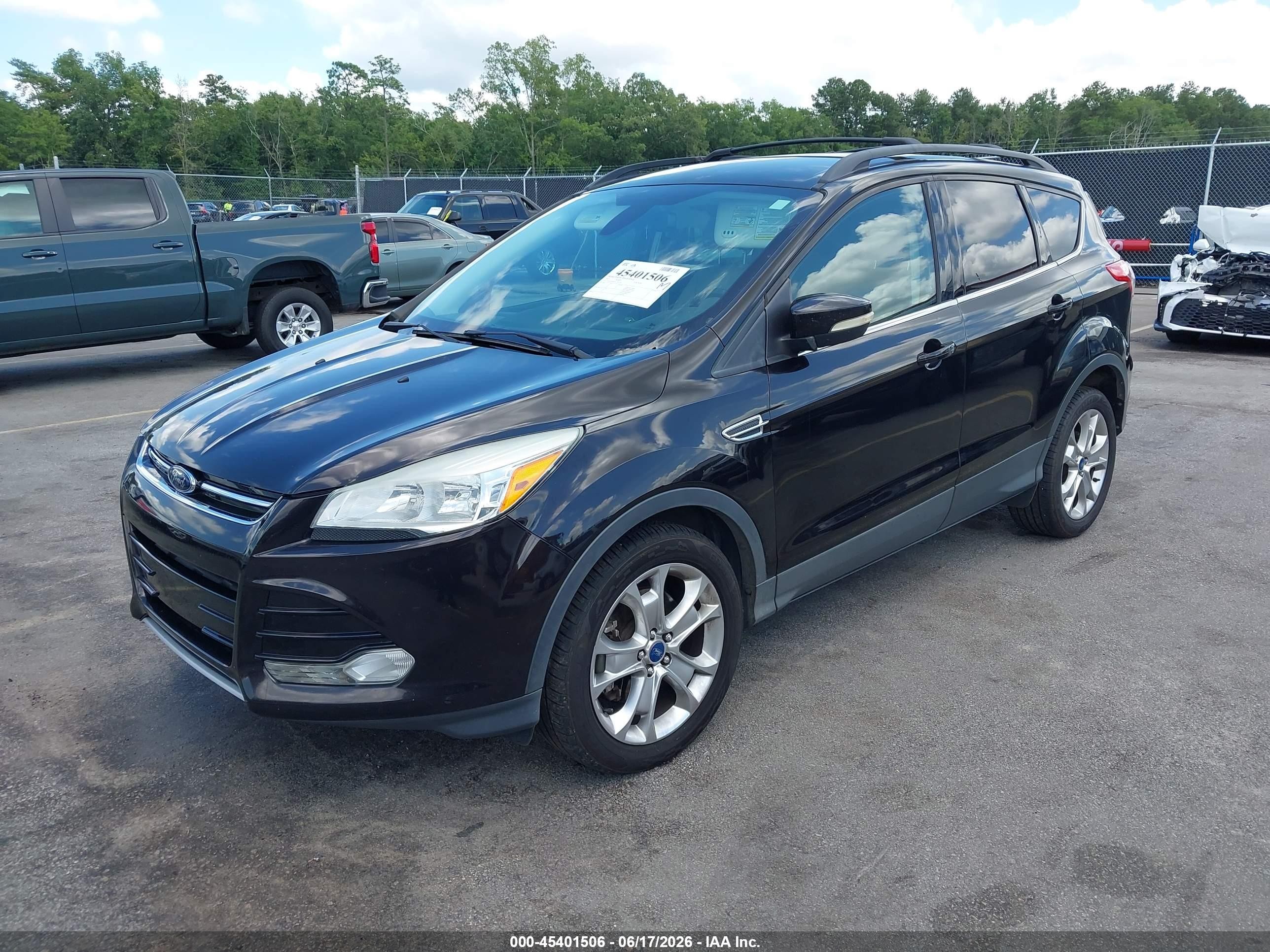2013 Ford Escape Sel Черный vin: 1FMCU0H97DUC67120