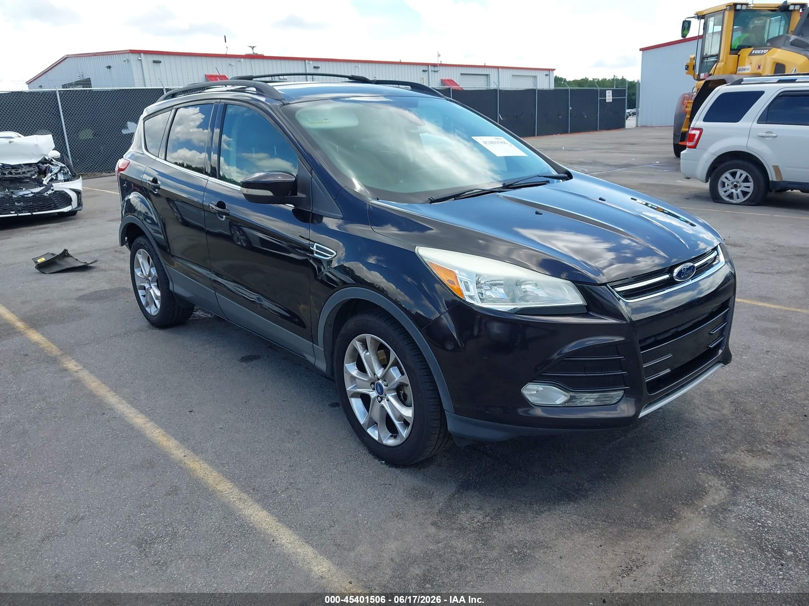 2013 Ford Escape Sel Черный vin: 1FMCU0H97DUC67120