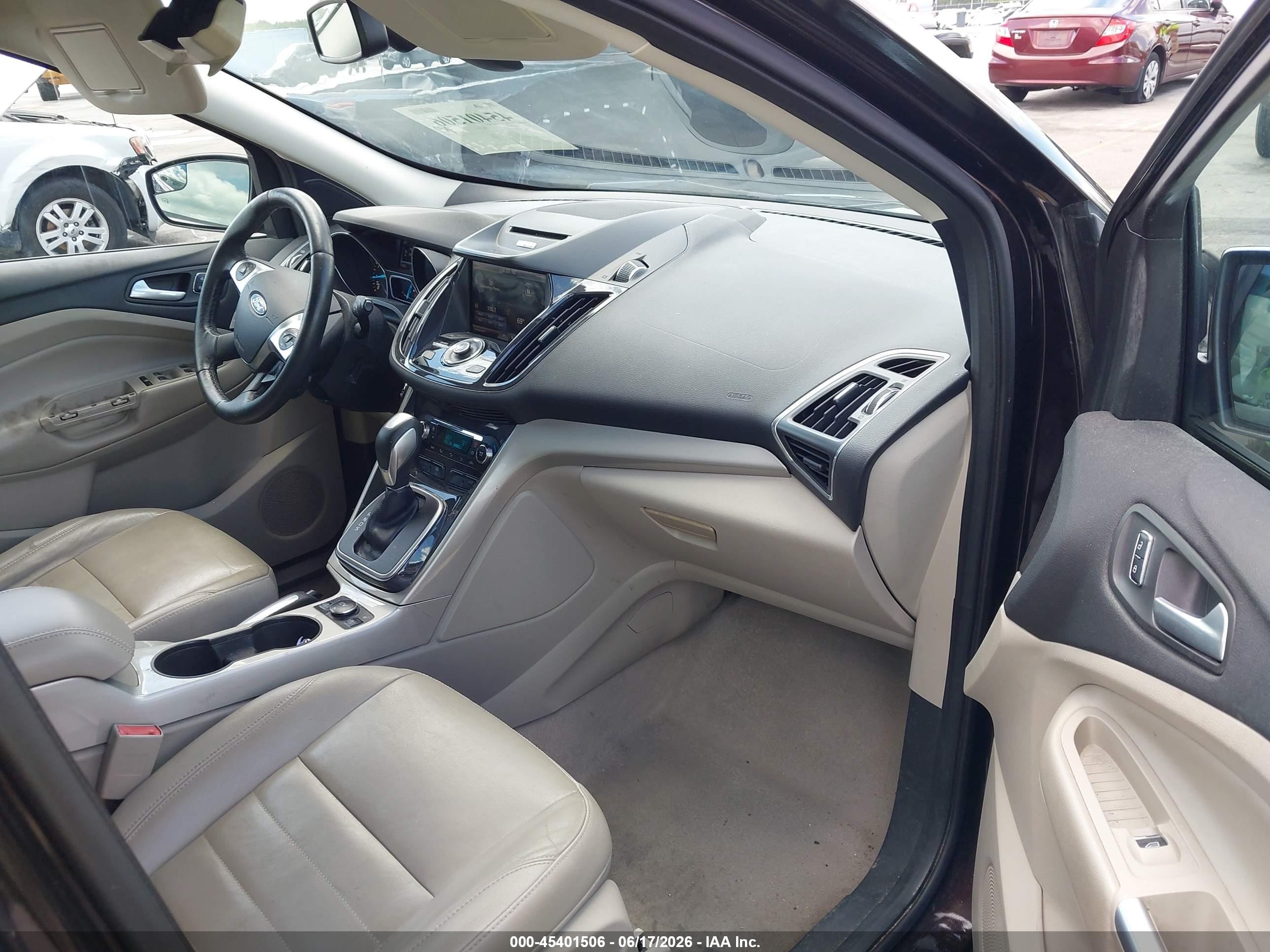 2013 Ford Escape Sel Черный vin: 1FMCU0H97DUC67120