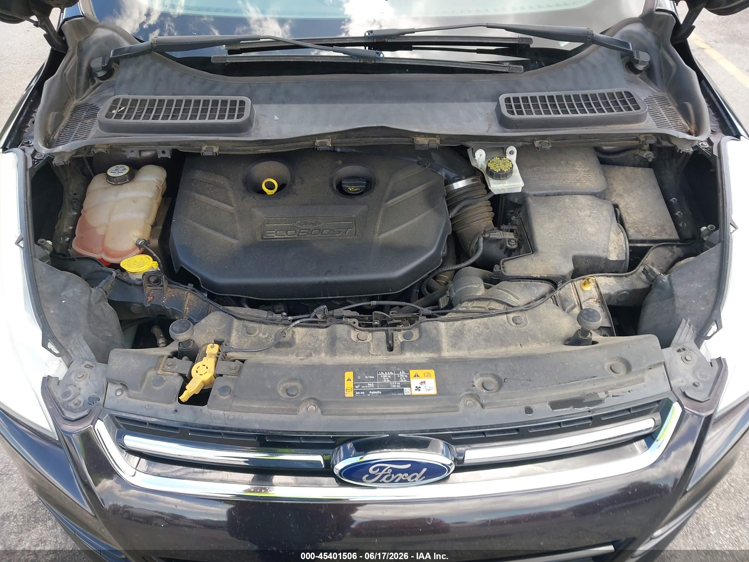 2013 Ford Escape Sel Черный vin: 1FMCU0H97DUC67120