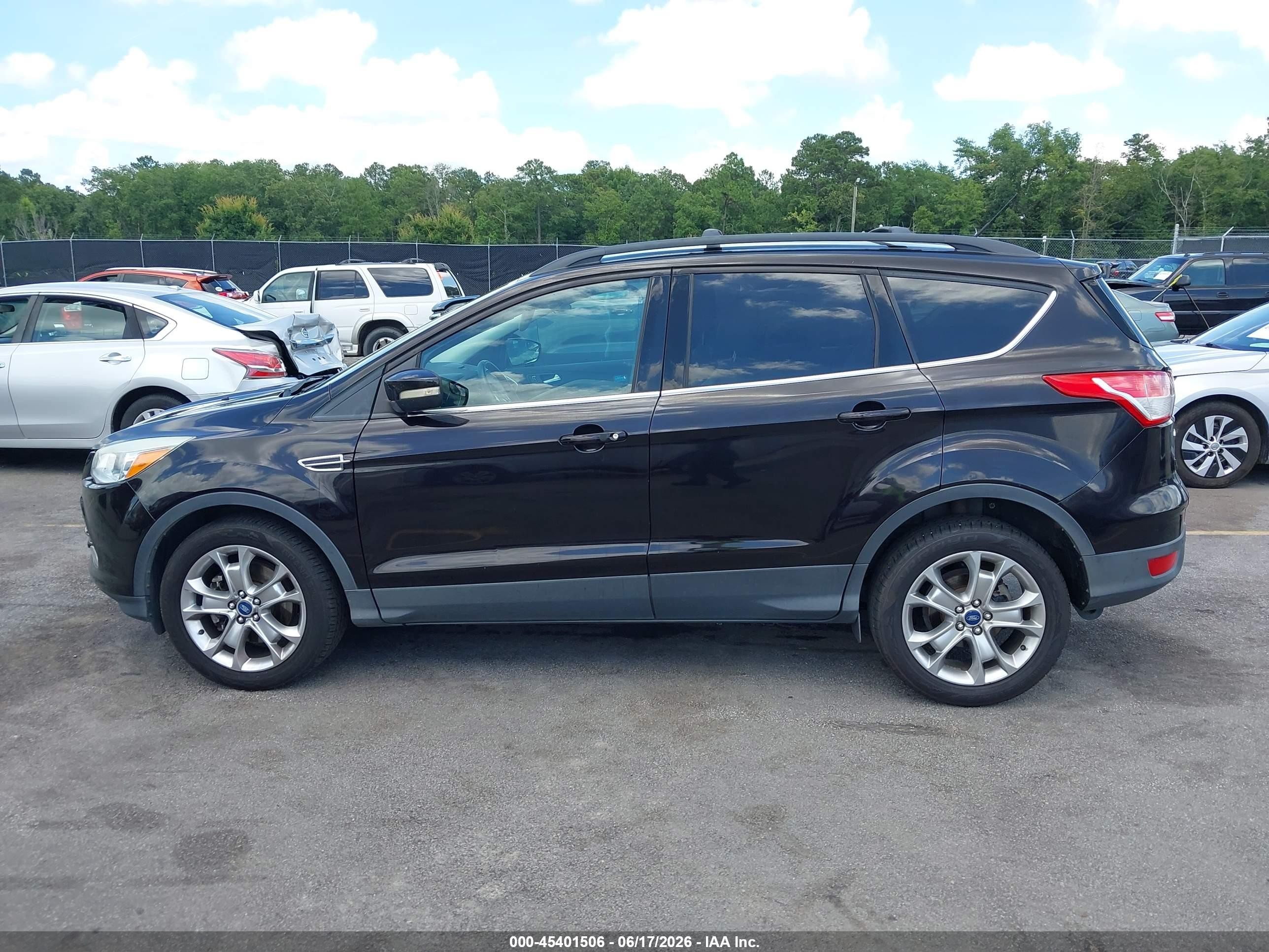 2013 Ford Escape Sel Черный vin: 1FMCU0H97DUC67120