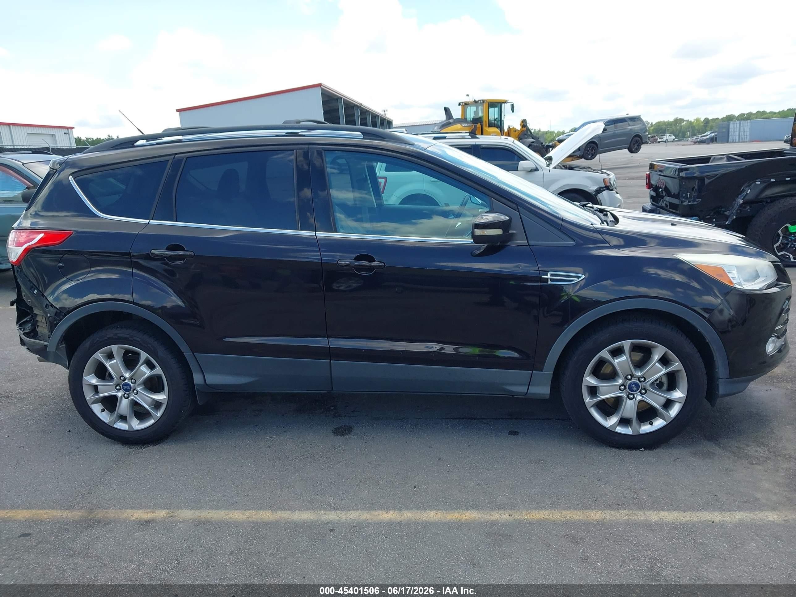 2013 Ford Escape Sel Черный vin: 1FMCU0H97DUC67120