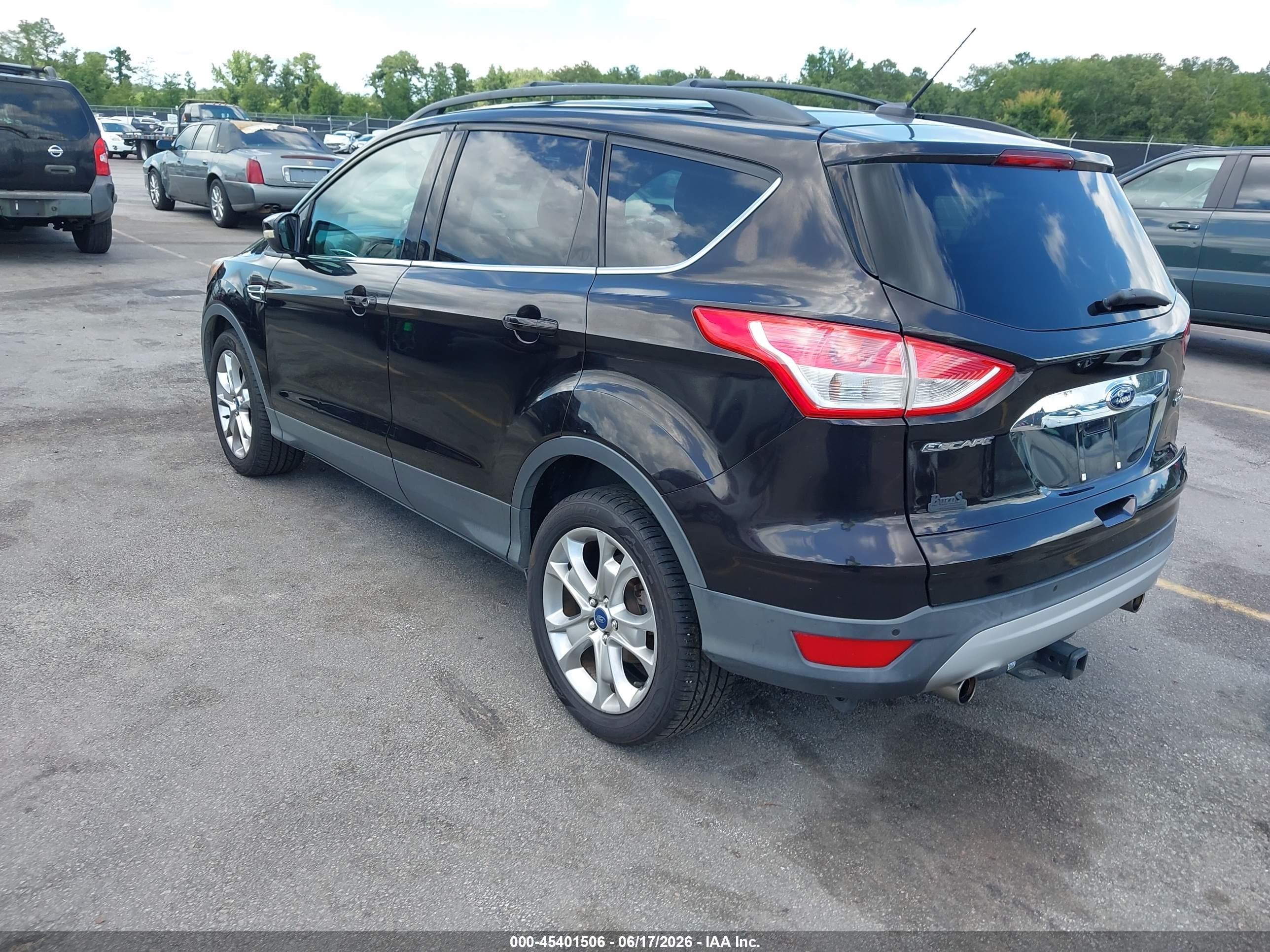 2013 Ford Escape Sel Черный vin: 1FMCU0H97DUC67120
