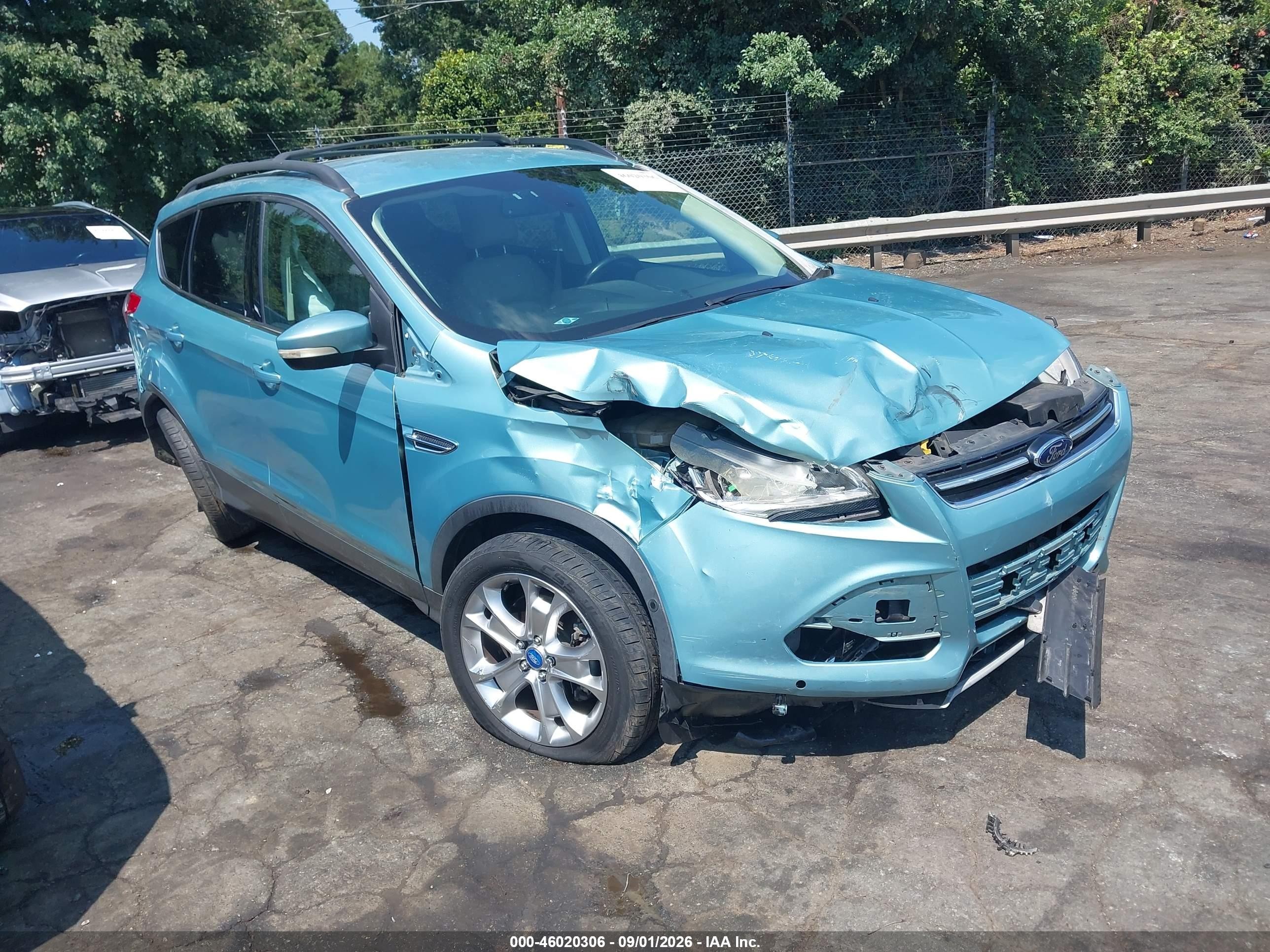 2013 Ford Escape Sel Blue vin: 1FMCU0H97DUC99565