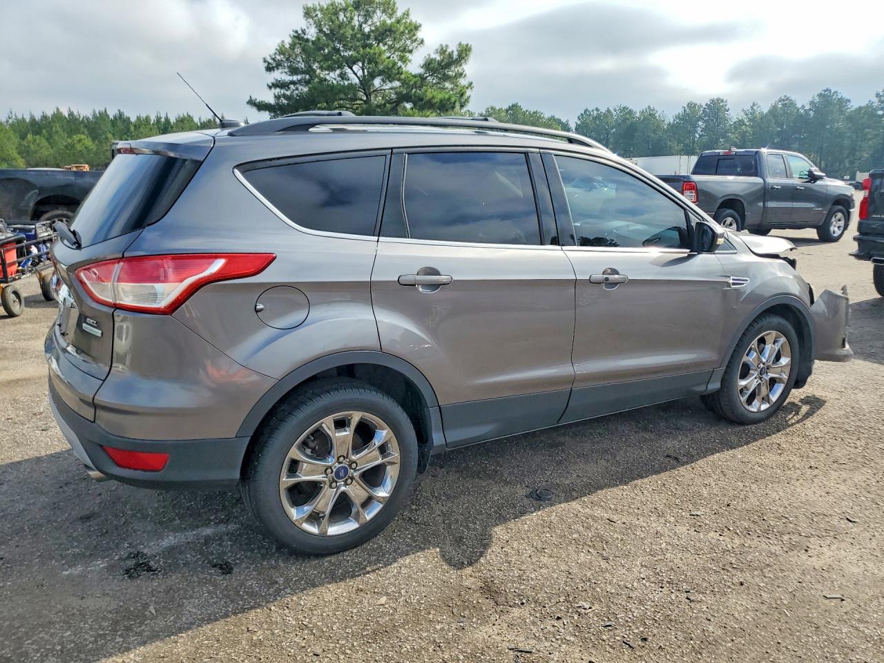 2013 Ford Escape Sel Gray vin: 1FMCU0H97DUD48568