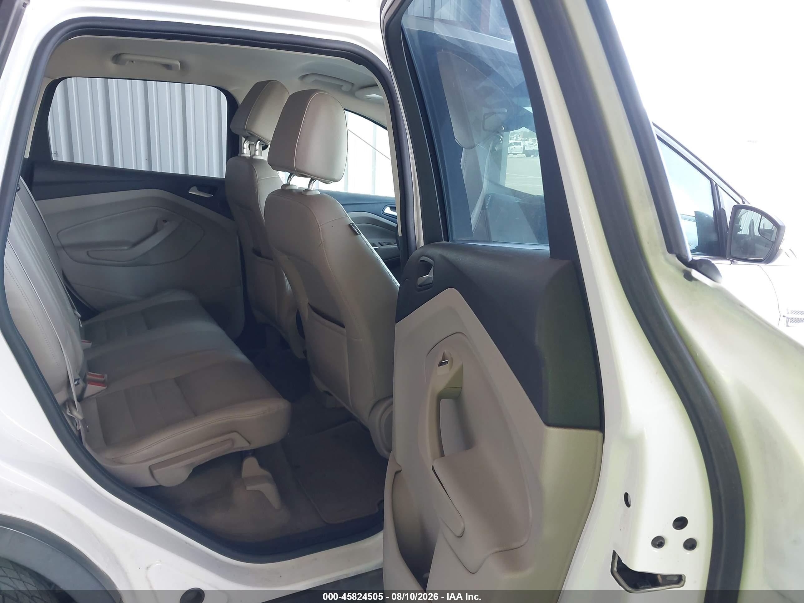 2013 Ford Escape Sel White vin: 1FMCU0H99DUA40446