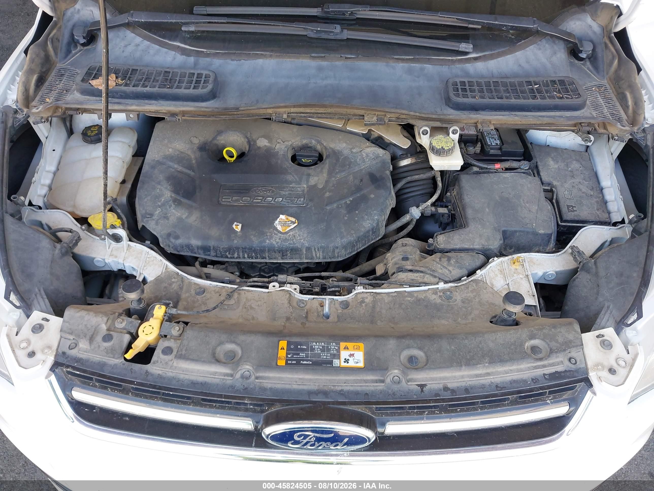 2013 Ford Escape Sel White vin: 1FMCU0H99DUA40446