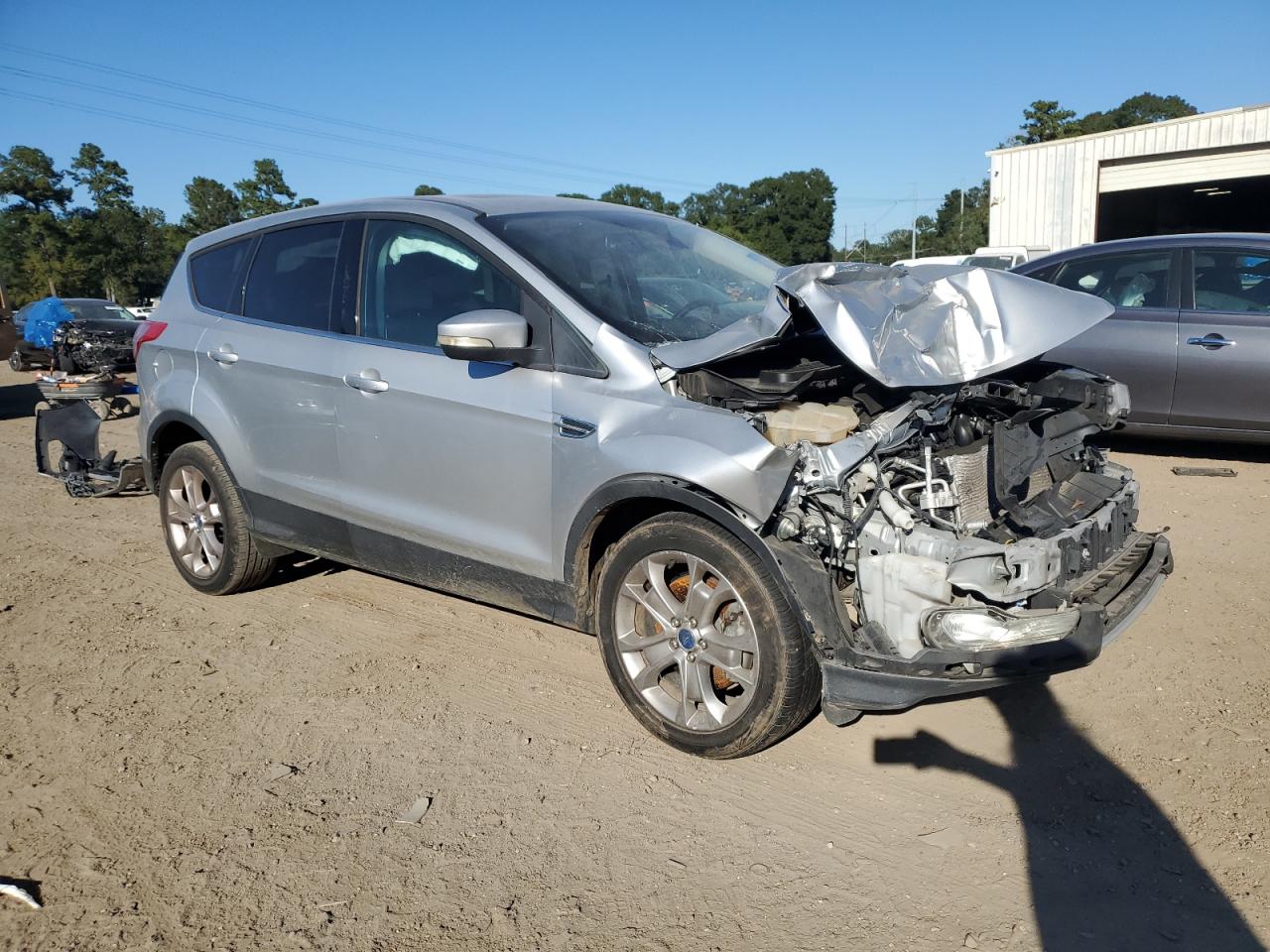 2013 Ford Escape Sel Silver vin: 1FMCU0H99DUA79702