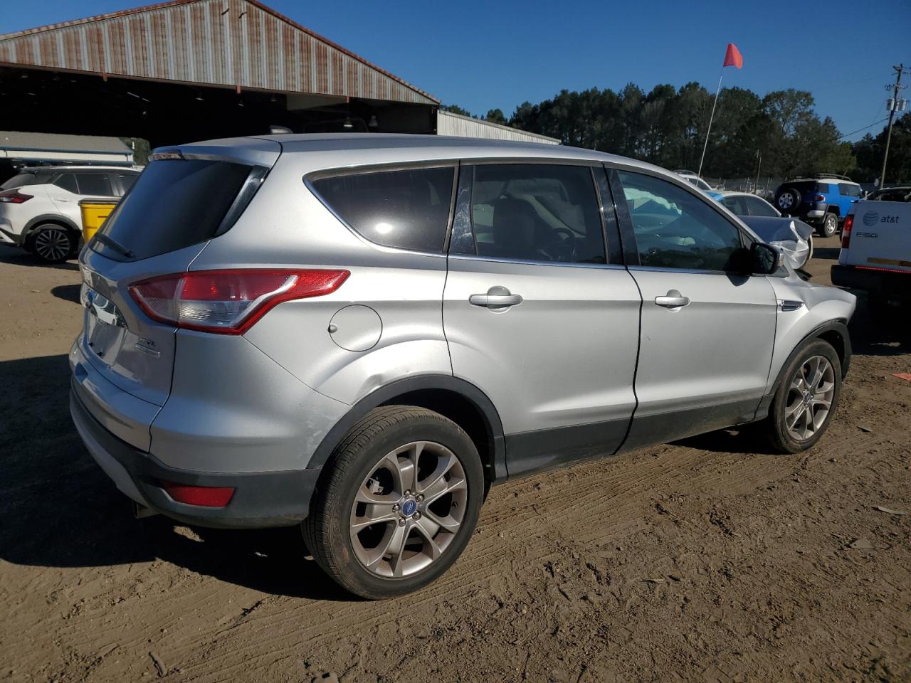 2013 Ford Escape Sel Silver vin: 1FMCU0H99DUA79702