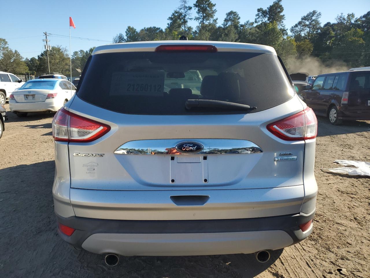2013 Ford Escape Sel Silver vin: 1FMCU0H99DUA79702