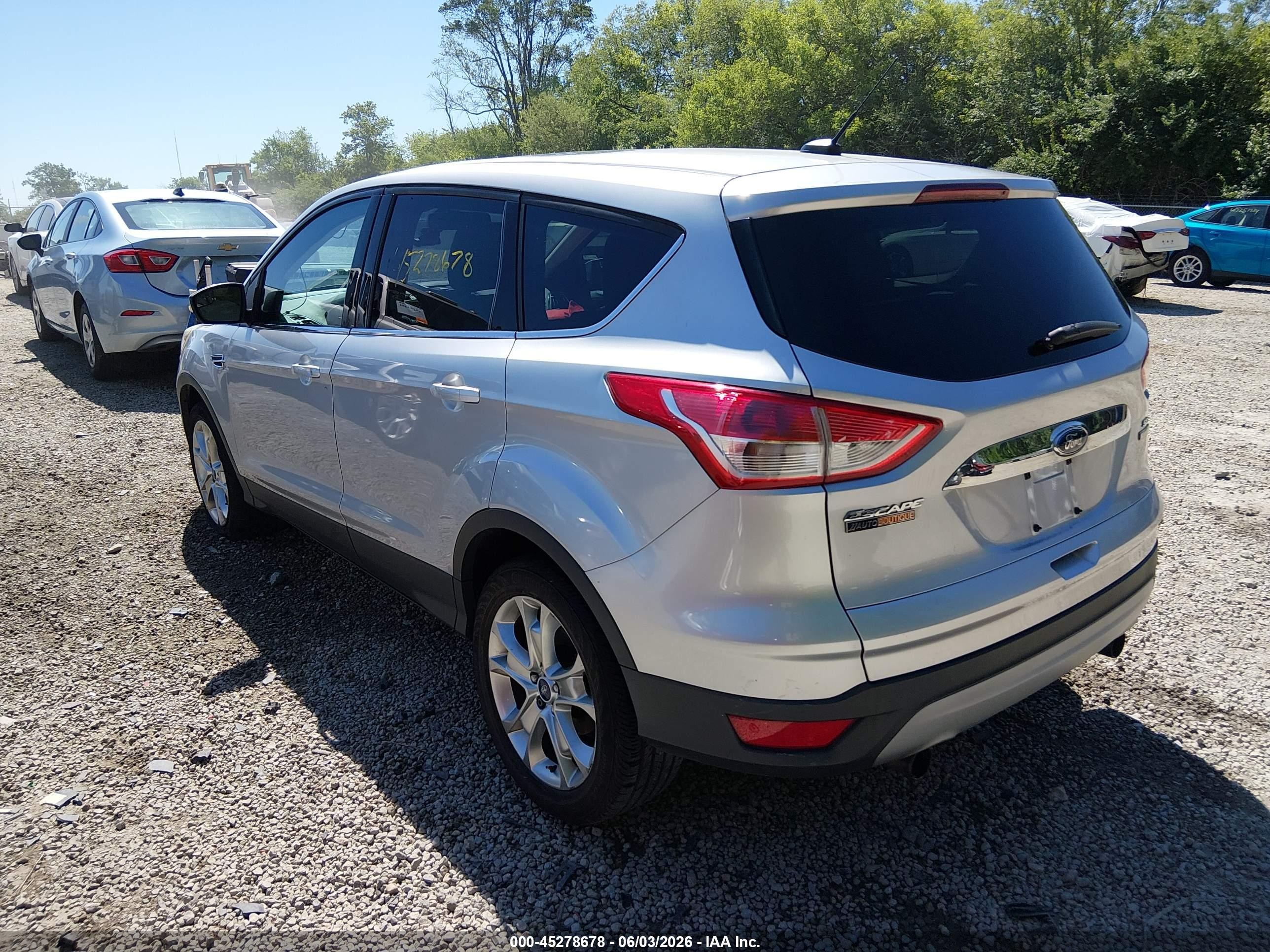 2013 Ford Escape Sel Silver vin: 1FMCU0H99DUB29935