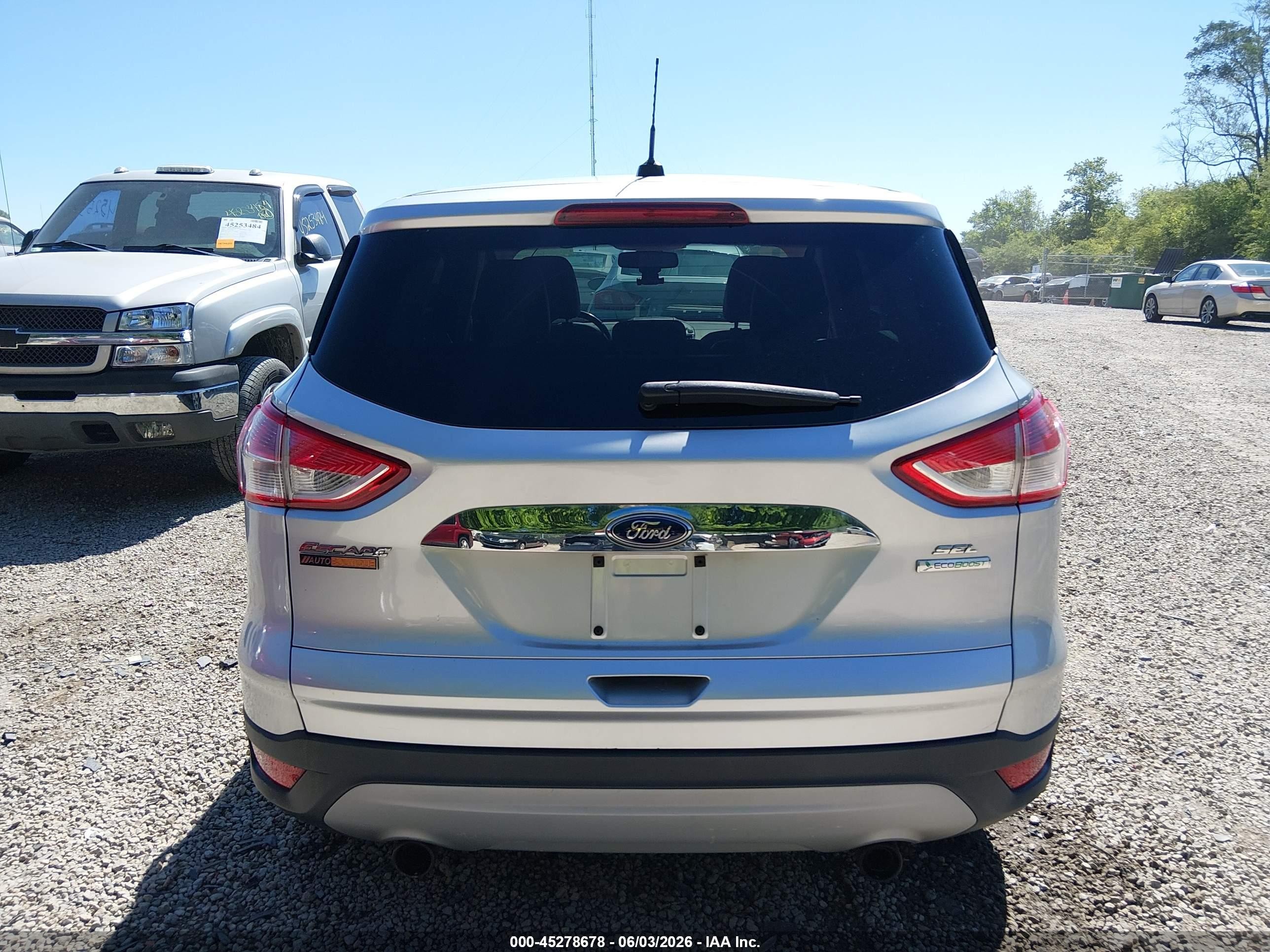 2013 Ford Escape Sel Silver vin: 1FMCU0H99DUB29935