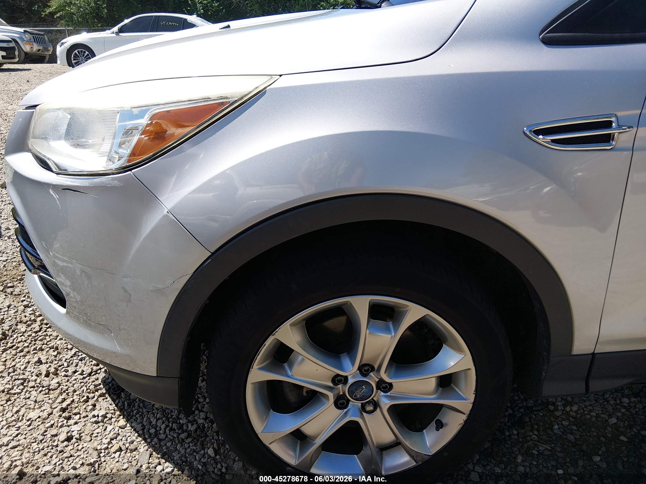 2013 Ford Escape Sel Silver vin: 1FMCU0H99DUB29935