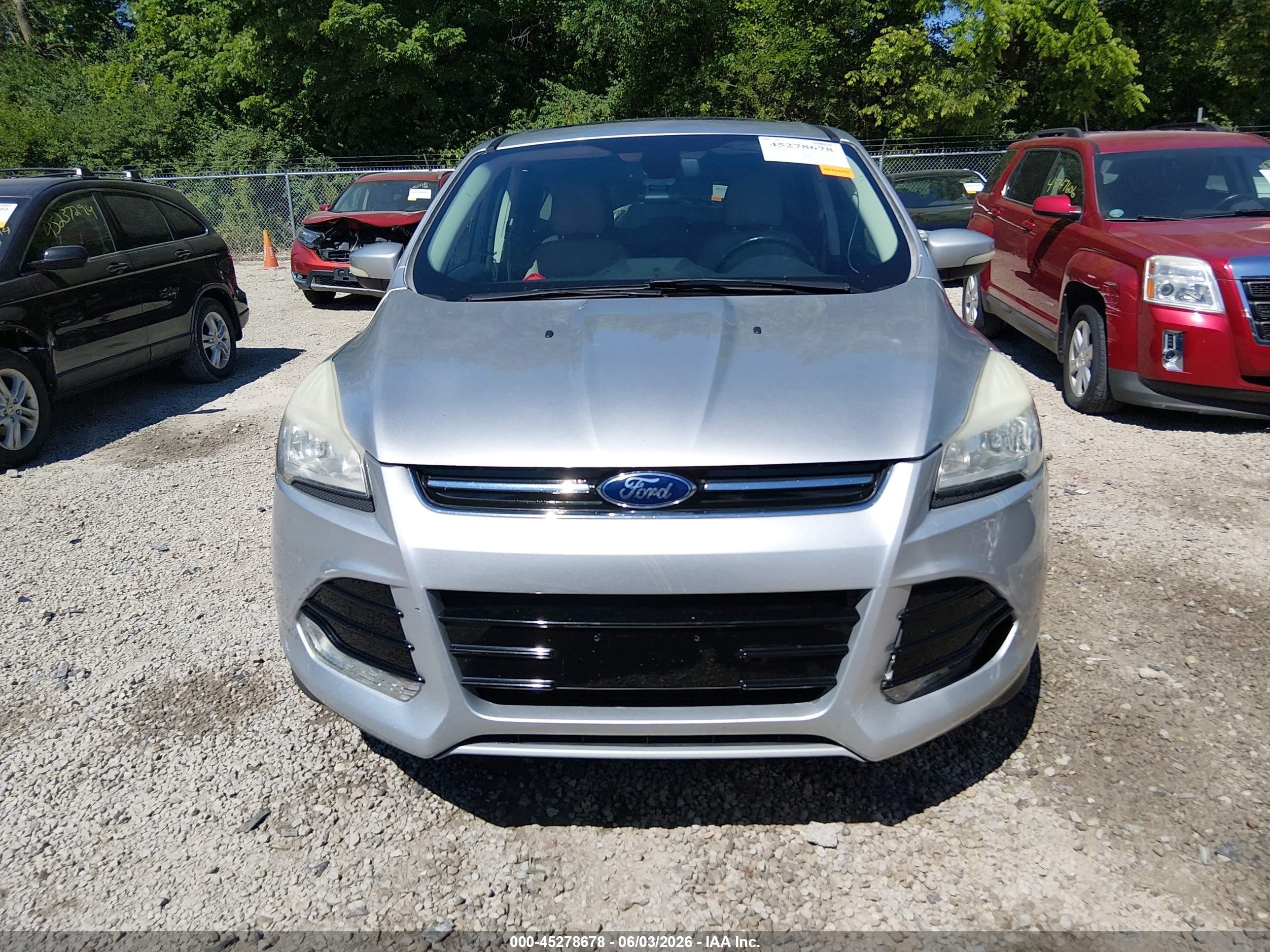 2013 Ford Escape Sel Silver vin: 1FMCU0H99DUB29935
