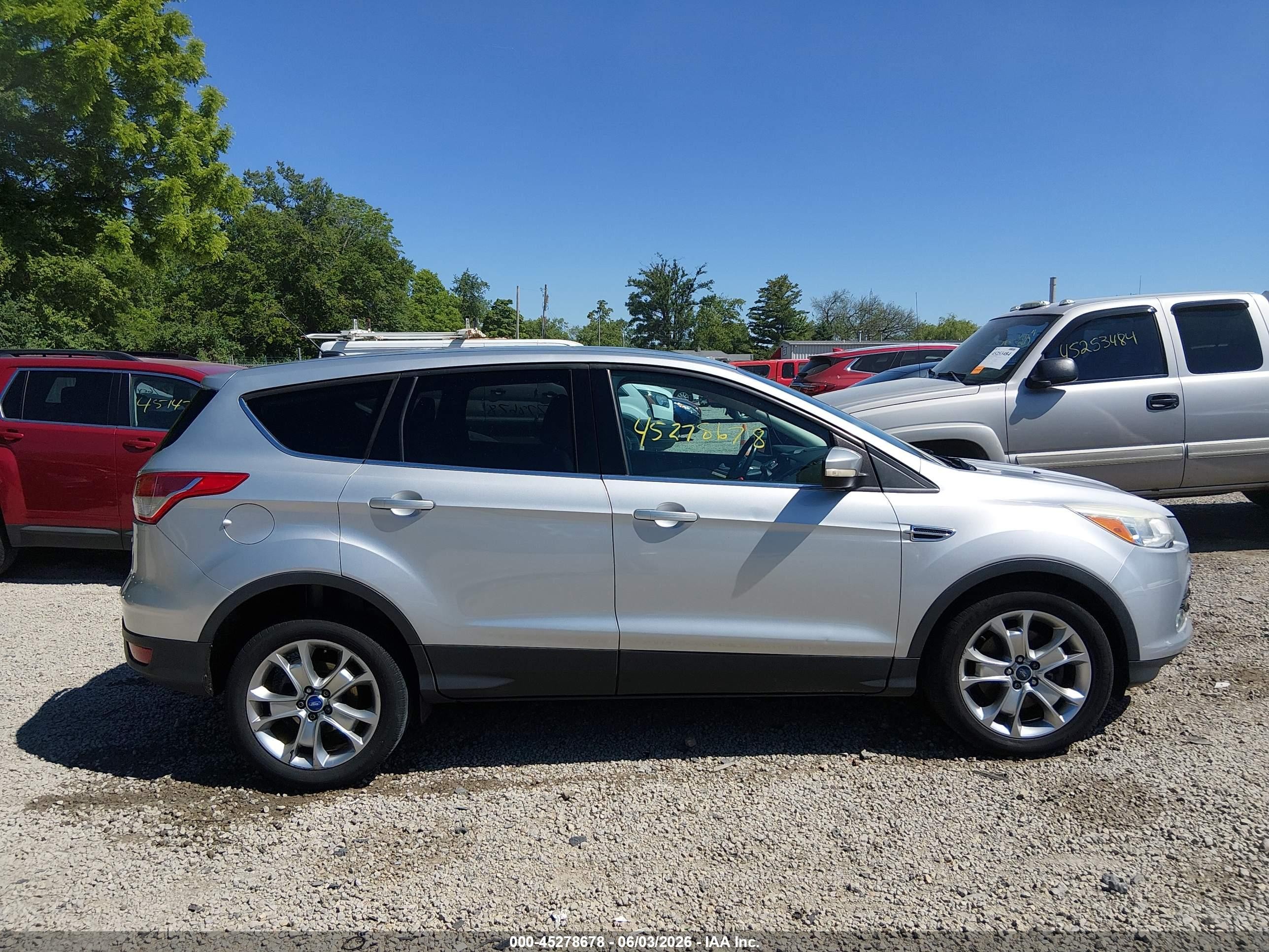 2013 Ford Escape Sel Silver vin: 1FMCU0H99DUB29935