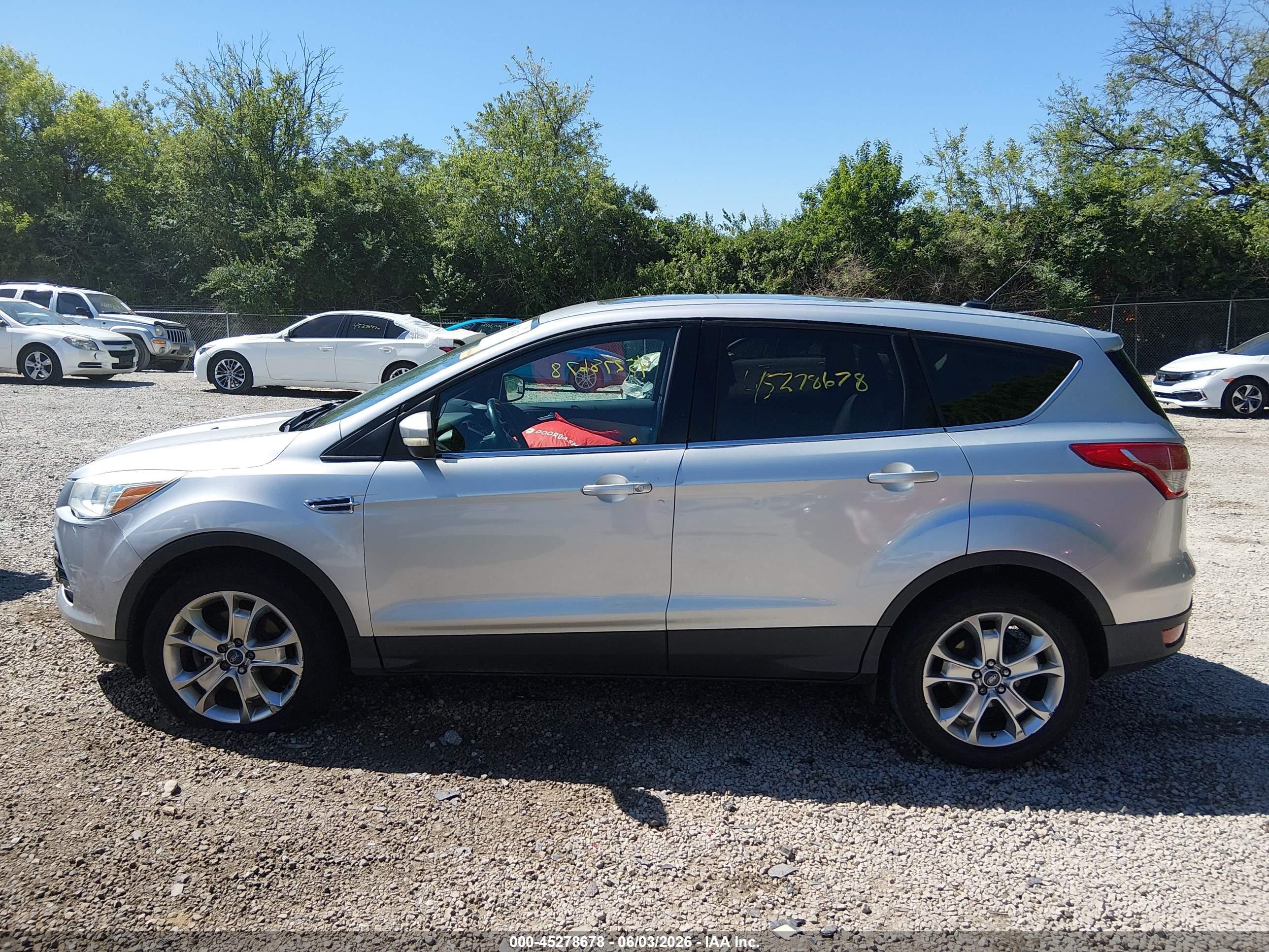2013 Ford Escape Sel Silver vin: 1FMCU0H99DUB29935